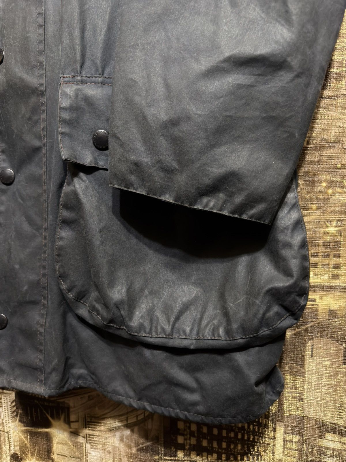 Barbour Barbour Border Vintage Waxed Jacket coat Made in England Size US XXL / EU 58 / 5 - 9 Thumbnail