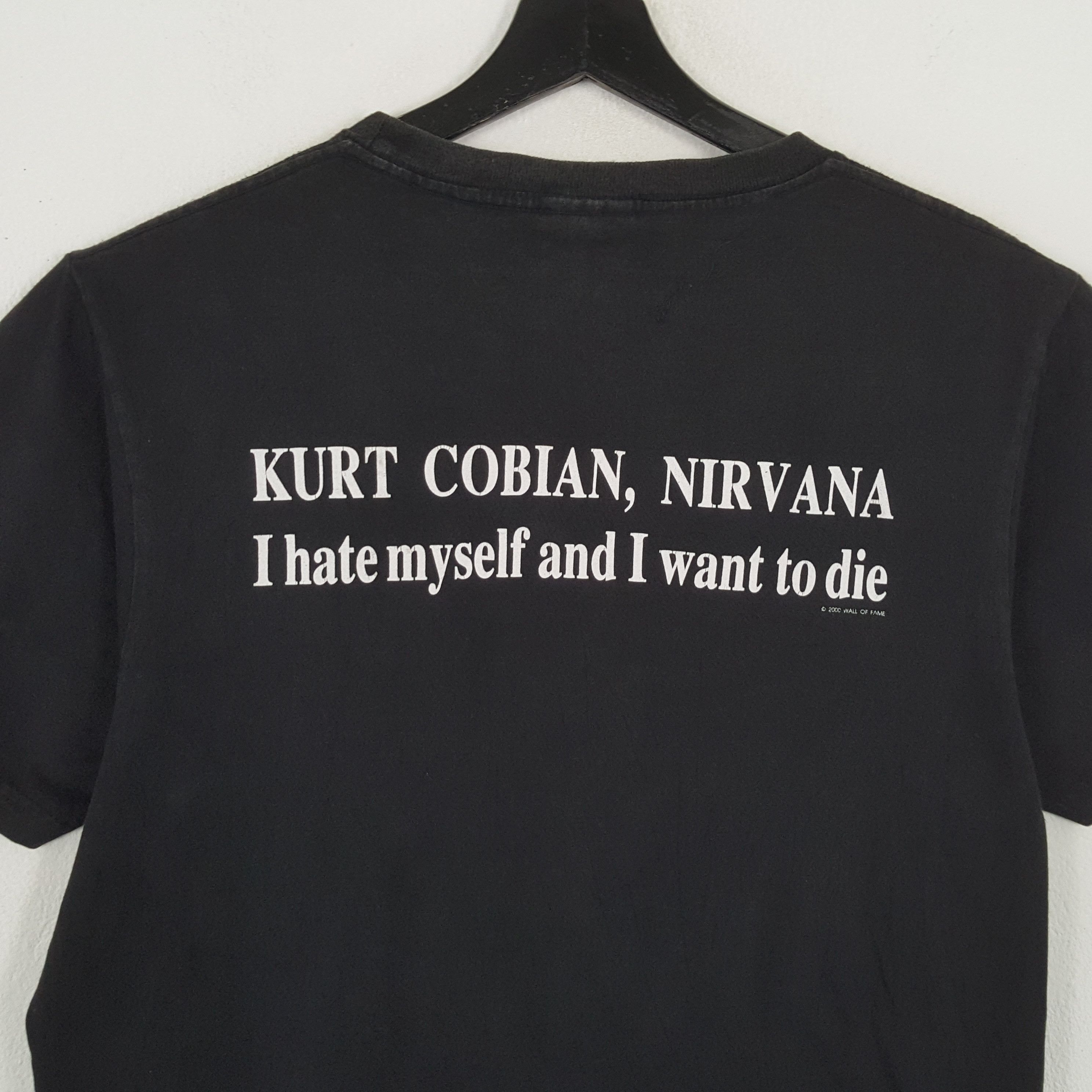 Nirvana × Vintage KURT COBAIN NIRVANA Singer Music Phototees Style Tshirt Size US L / EU 52-54 / 3 - 4 Thumbnail