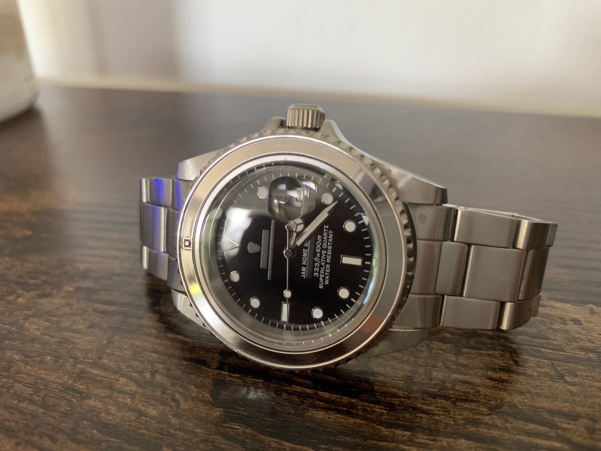 Jam Home Made × Number (N)ine JAM HOME MADE “DIAMOND WATCH” SUBMARINER WATCH W REAL STONE Size ONE SIZE - 2 Thumbnail