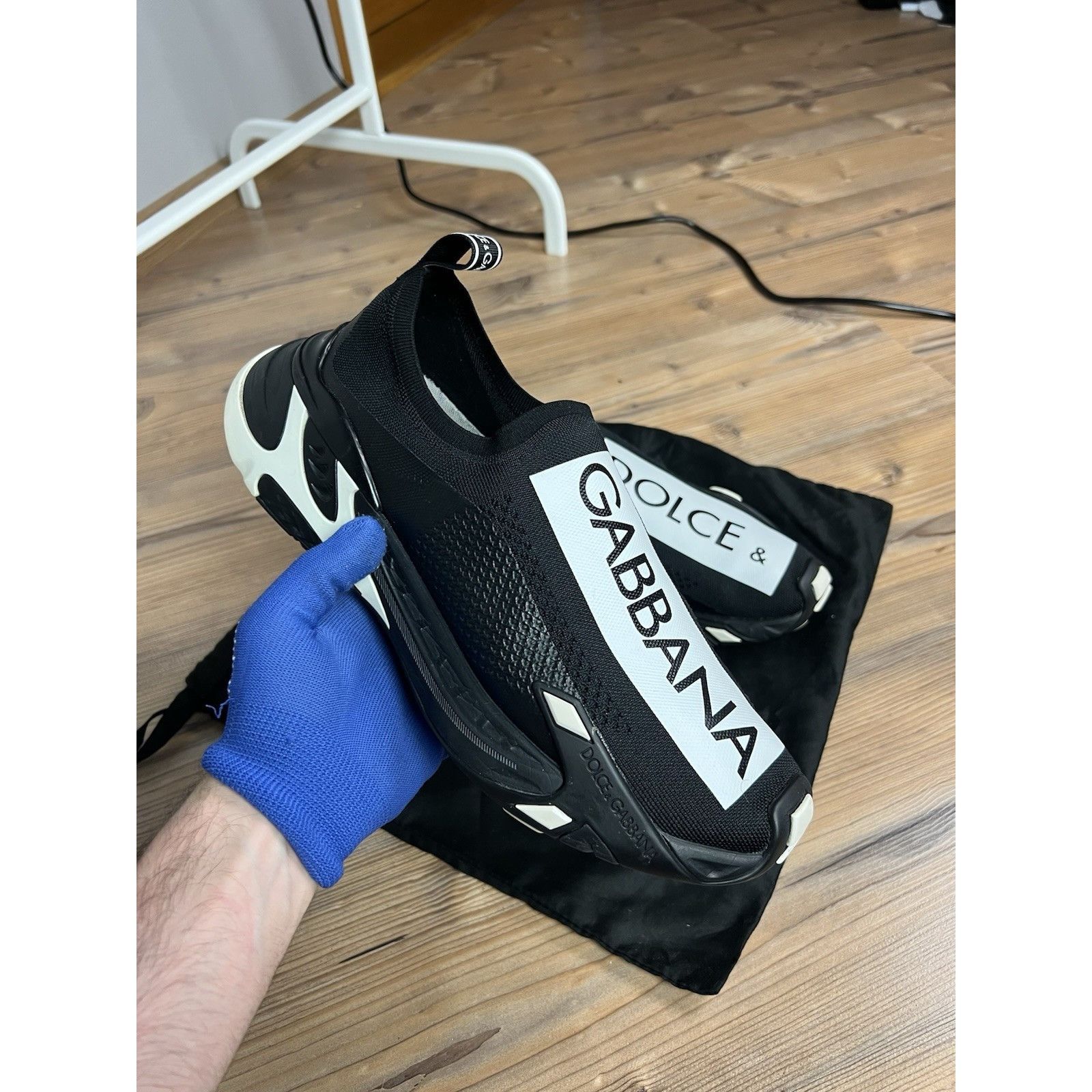 Dolce & Gabbana MINT! Dolce&Gabbana Black Fast Sneakers Size 44.5 / 10.5 Size US 10.5 / EU 43-44 - 3 Thumbnail