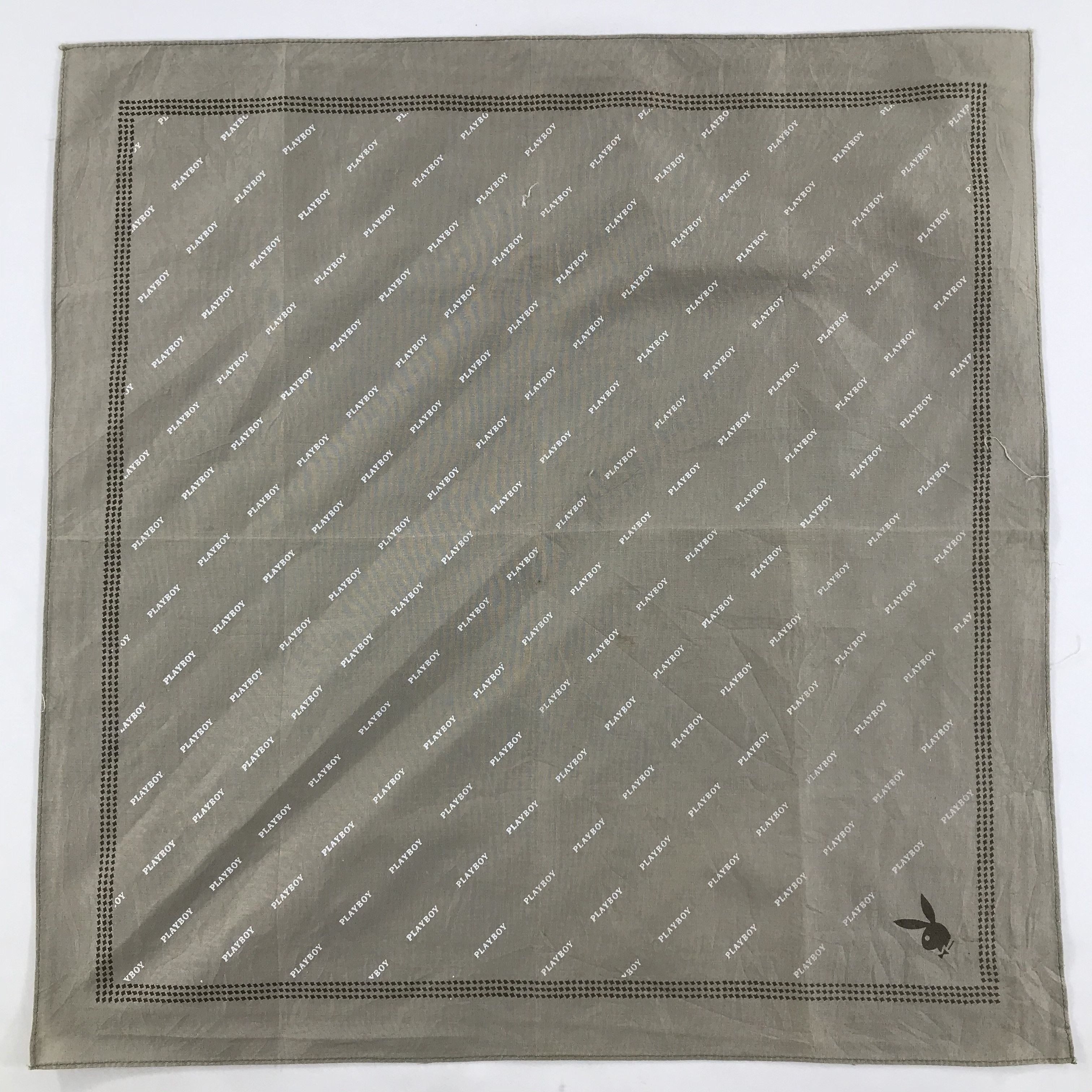 Playboy × Vintage Payboy Bandana / Handkerchief / Neckerchief - S1456 Size ONE SIZE - 1 Thumbnail