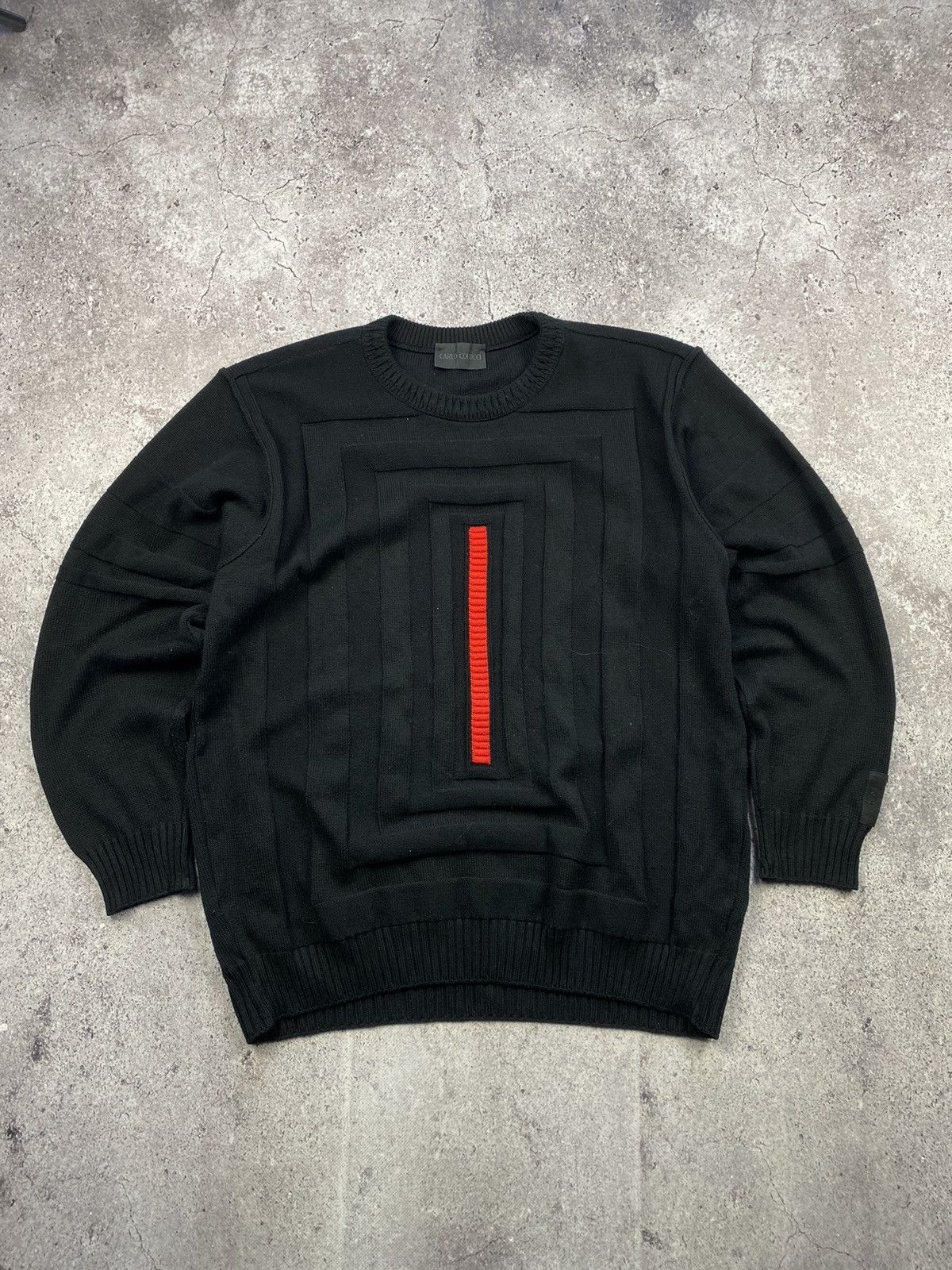 Carlo Colucci × Japanese Brand × Vintage Vintage 90s Carlo Colucci Sweater Coogi Style Streetwear Size US L / EU 52-54 / 3 - 1 Thumbnail