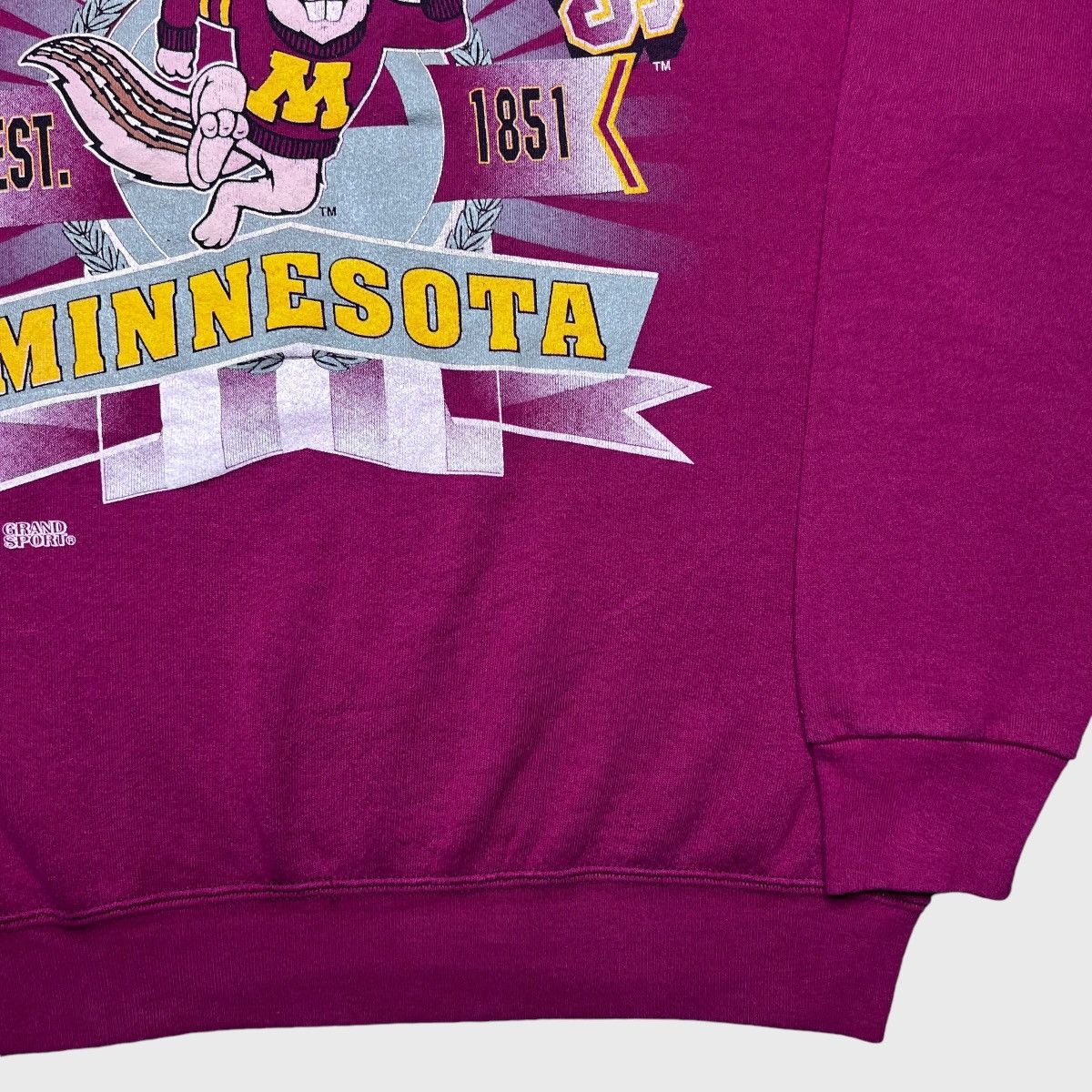 NCAA × Vintage 90s NCAA Minnesota Golden Gophers Spell Out 3D Sweatshirt Size US XL / EU 56 / 4 - 13 Thumbnail