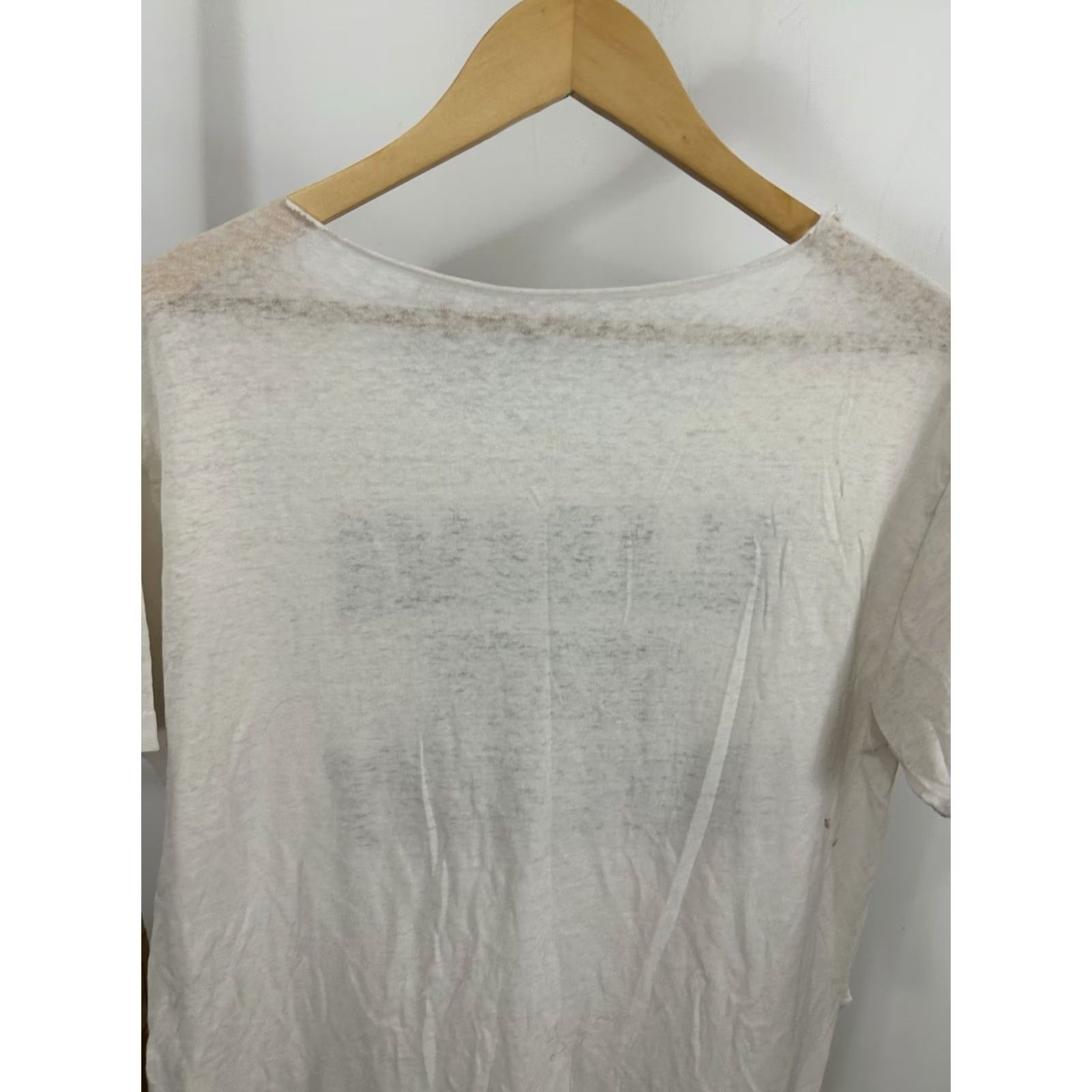 Vintage VINTAGE 80s Alabama State University HBCU Paper Thin Burnout Worn Chopped T-Shirt L Mens Cream Size US L / EU 52-54 / 3 - 7 Thumbnail