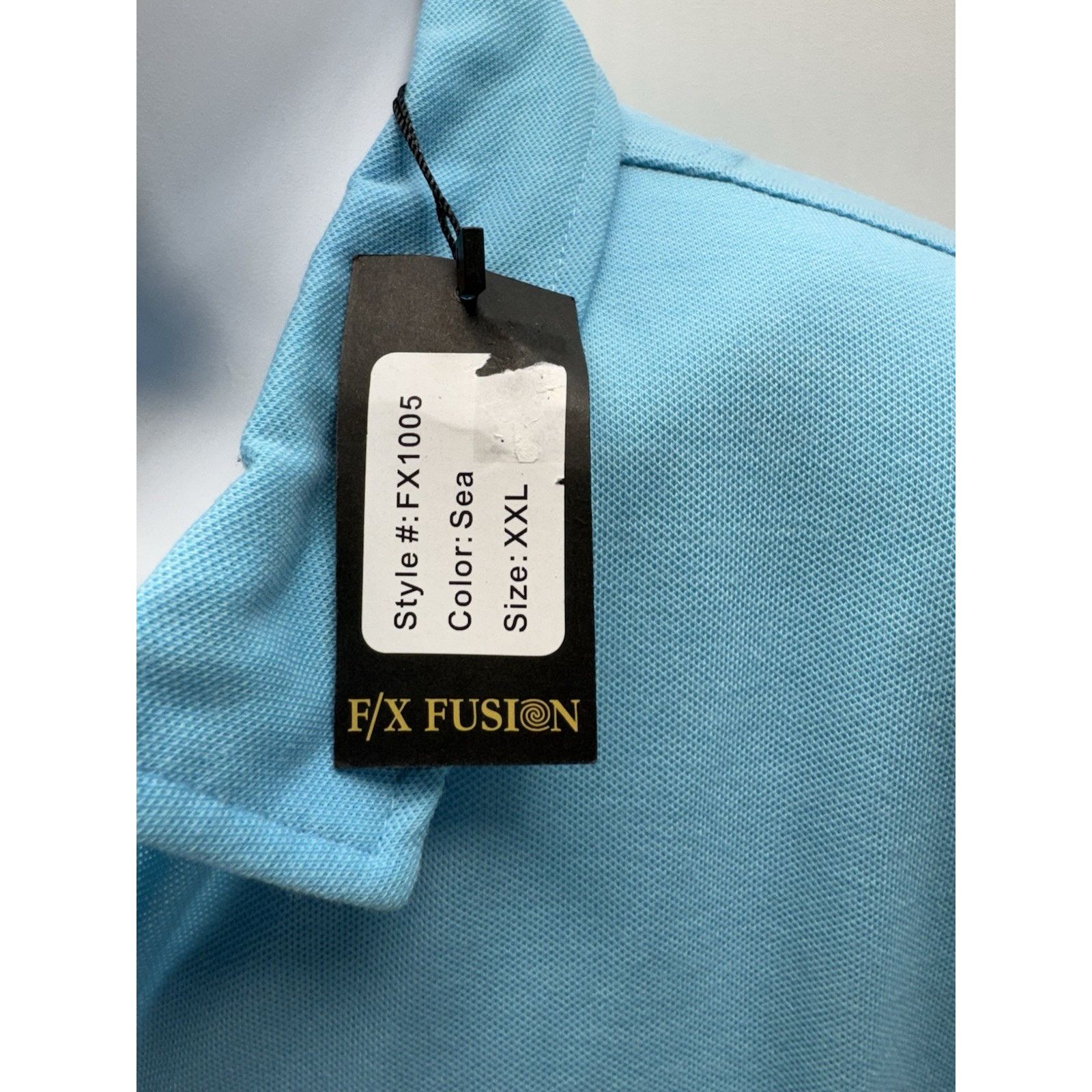 Other F/X Fusion Polo Size Men’s 2XL Moisture Wicking Sea Blue Size US XXL / EU 58 / 5 - 3 Thumbnail