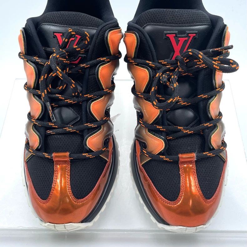 Louis Vuitton Louis Vuitton Zig Zag Orange Colourful Low Top Sneakers Size US 6.5 / EU 39-40 - 3 Thumbnail