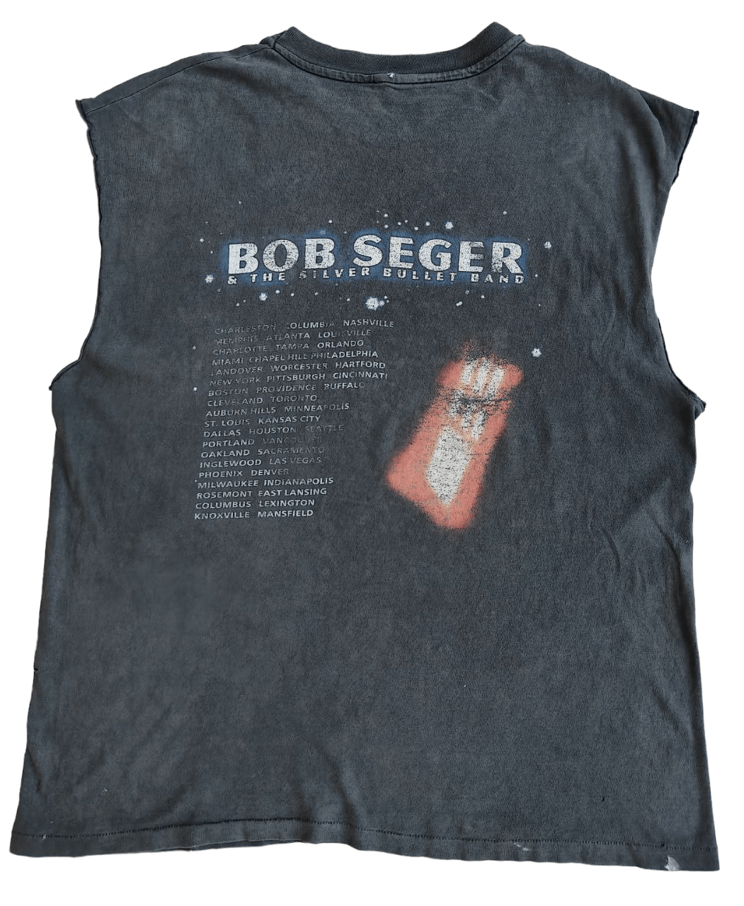 Band Tees TRASHED 90s Bob Seger Tour T Size US XL / EU 56 / 4 - 3 Thumbnail