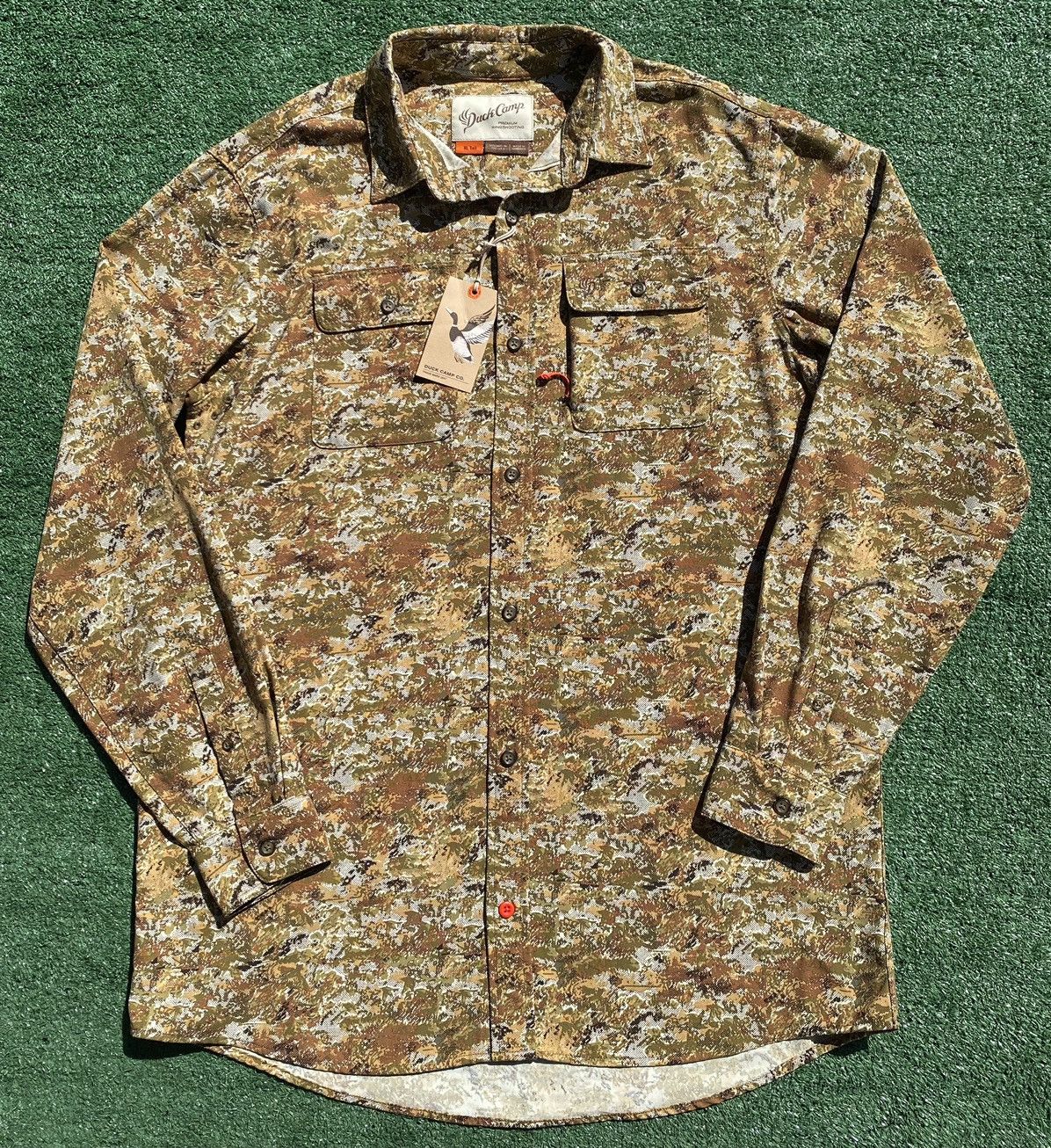Other NWT Duck Camp Midland 2.0 Camo Button Up Shirt XL Tall Size US XL / EU 56 / 4 - 1 Thumbnail
