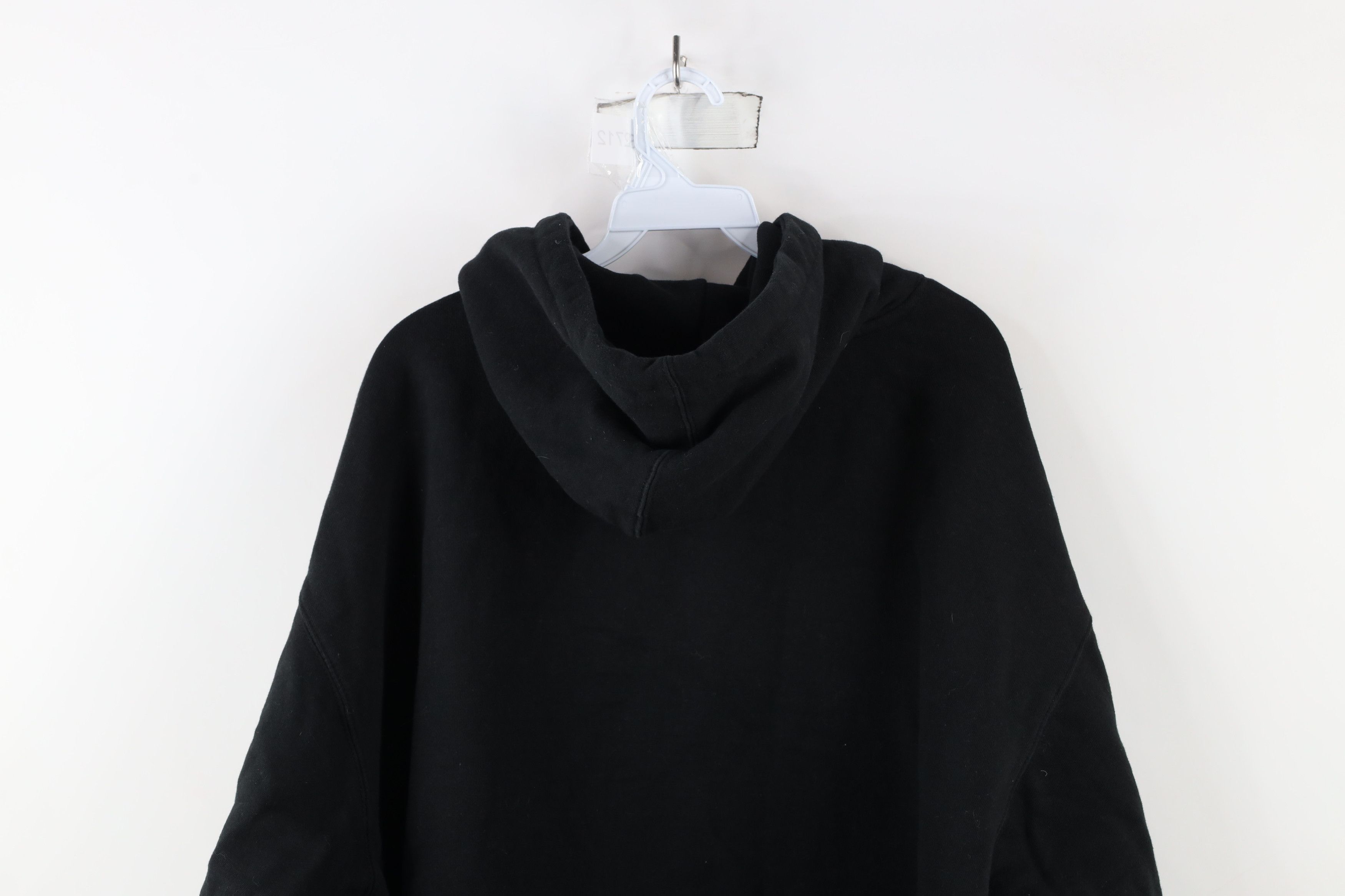 Vintage Vintage Streetwear Blank Heavyweight Hoodie Sweatshirt Black Size US XXL / EU 58 / 5 - 8 Thumbnail