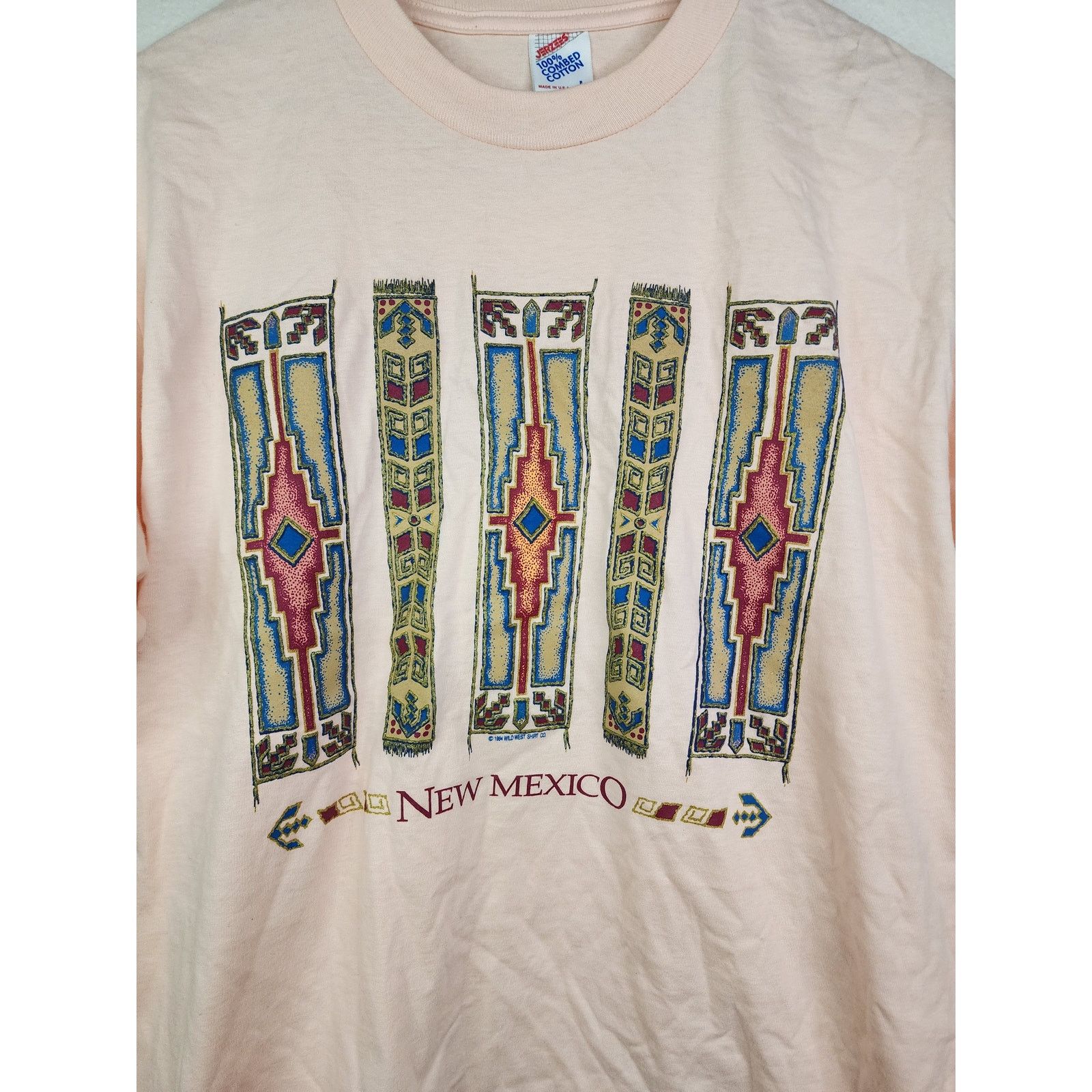 Jerzees × Vintage Vintage New Mexico Shirt NM Artwork Tee T-shirt 1994 VTG 90s Size US L / EU 52-54 / 3 - 2 Thumbnail