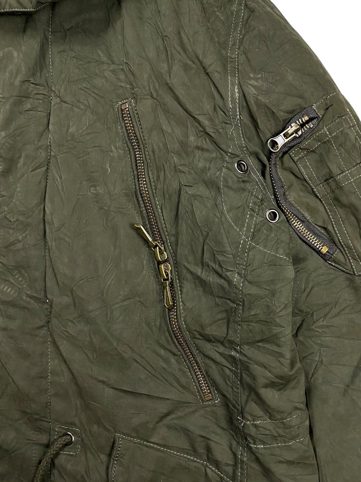 BUFFALO BOBS 2000s Buffalo Bobs Apocalypse Style Fur Hoodie Cargo Jacket Size US M / EU 48-50 / 2 - 6 Thumbnail
