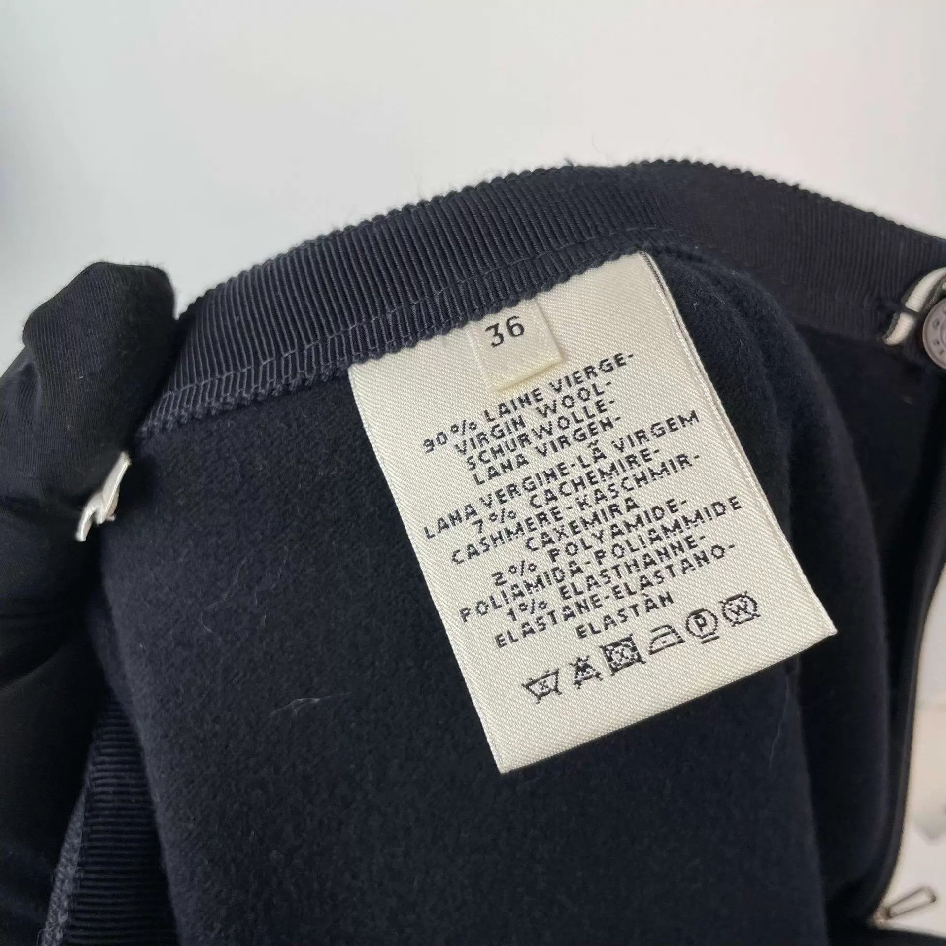Hermes Hermès women's black cotton short skirt 36 Size 26" / US 2 / IT 38 - 7 Thumbnail