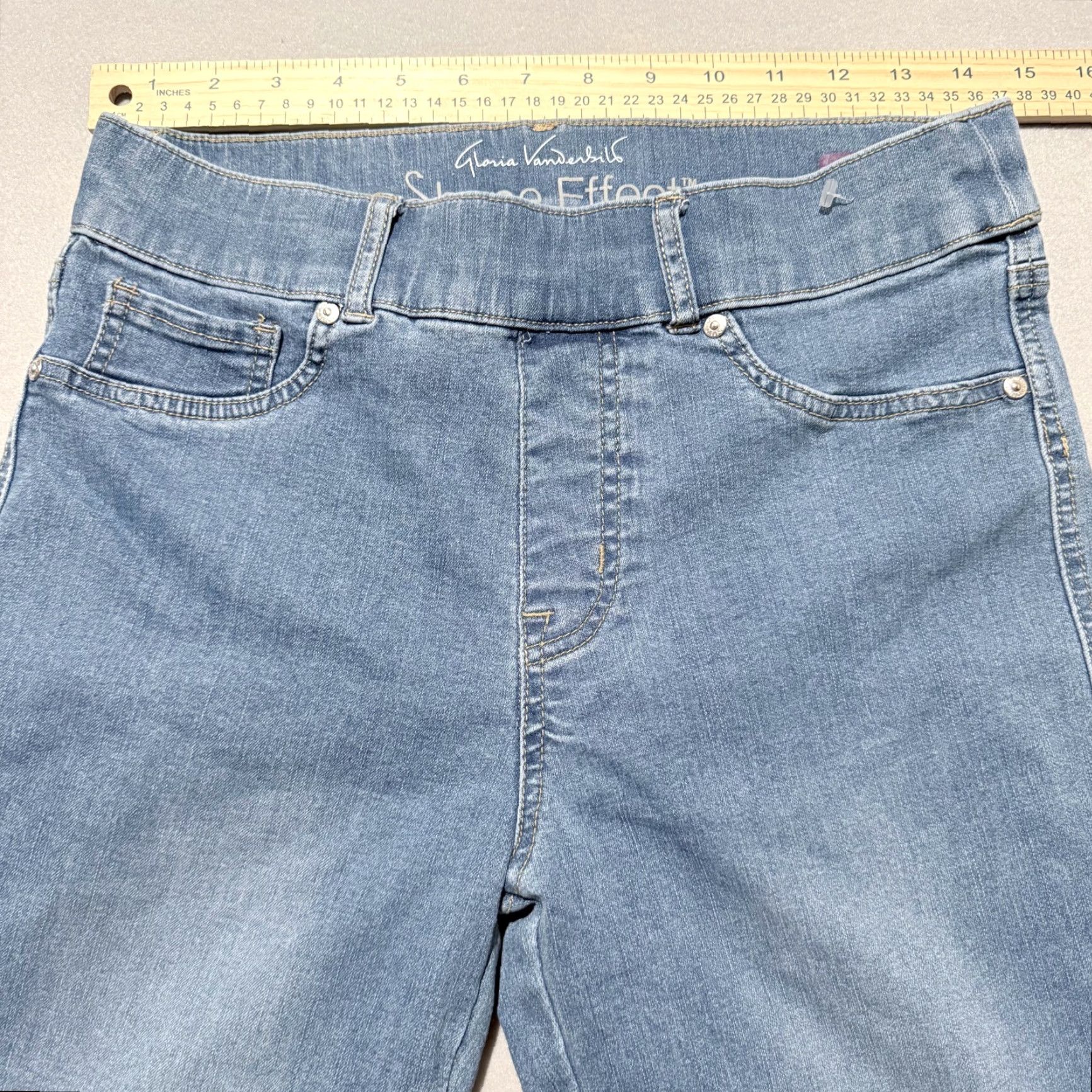 Gloria Vanderbilt Gloria Vanderbilt Shape Effect High-Rise Straight-Leg Jeans Women's Blue Denim Size 42" / US 20 - 2 Thumbnail