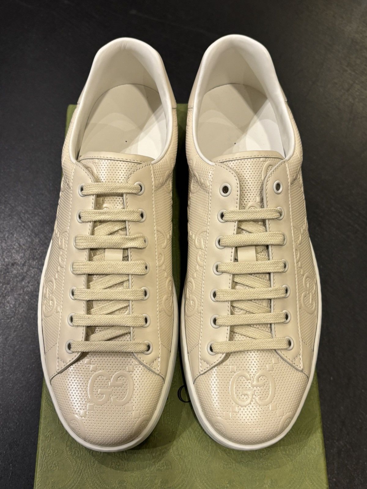 Gucci Ace Debossed Monogram Sneakers