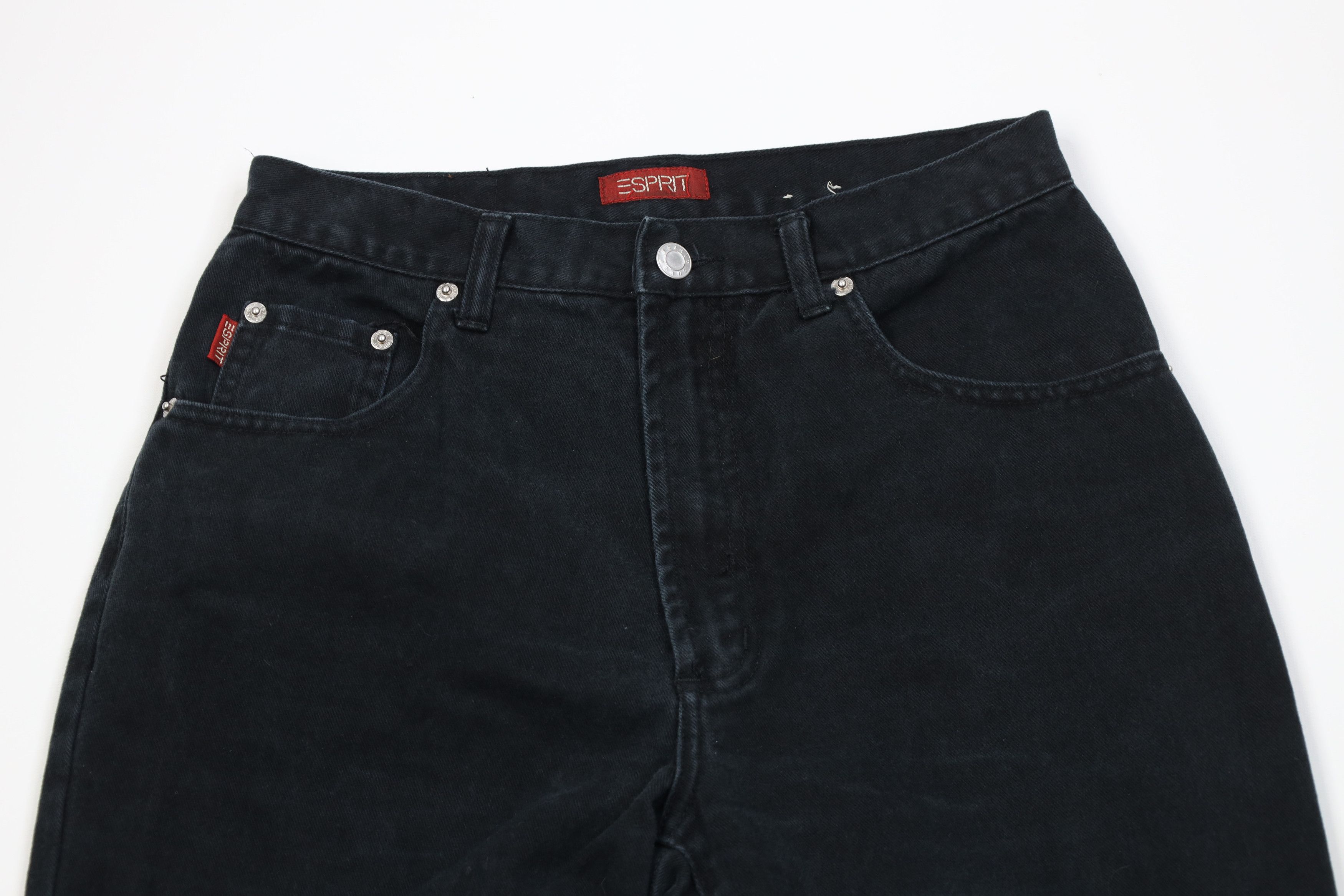 Esprit Vintage 90s Y2K Esprit Relaxed Tapered Leg Jeans Black Size 30" / US 8 / IT 44 - 2 Thumbnail