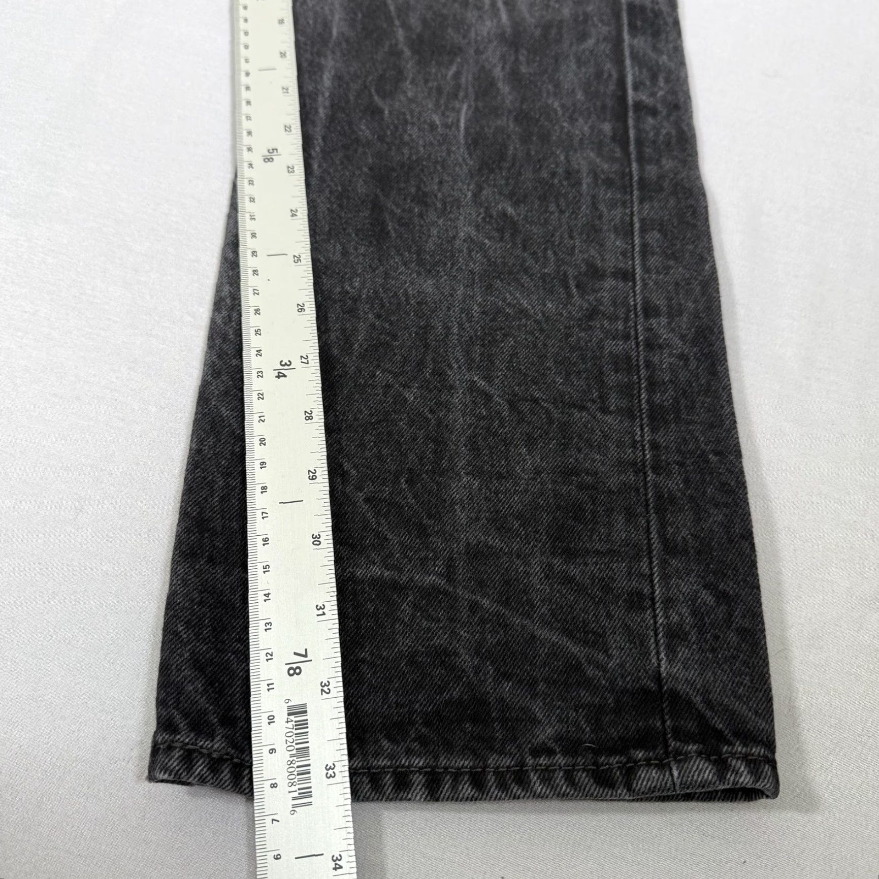 Levi's Levi's 501 Jeans Mens Regular Straight Denim Black 32x34 Button Fly Cowboy Western Pockets 5-Pocket Style Cotton Denim Leather Patch Size US 32 / EU 48 - 4 Thumbnail