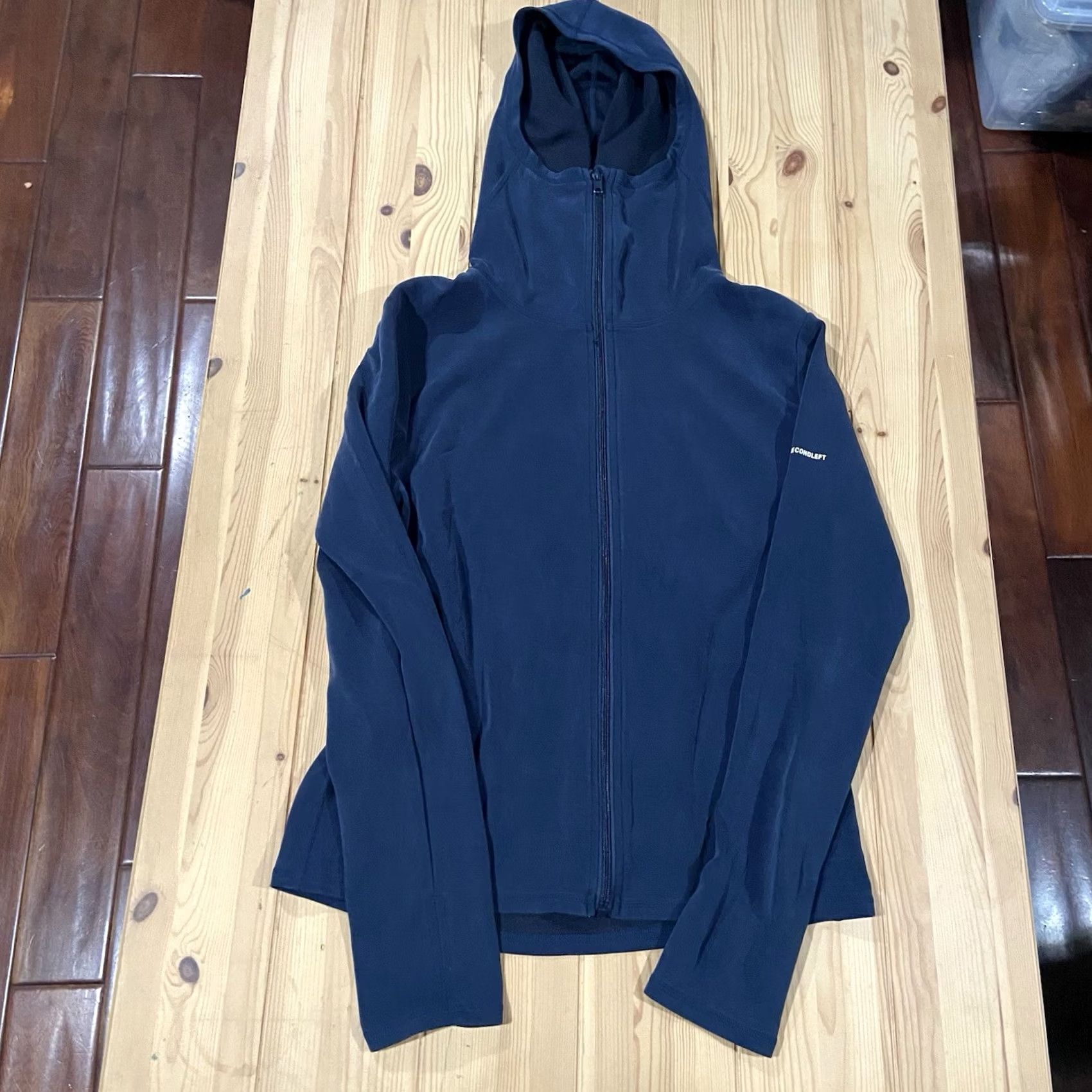Vintage Secondleft Zip Hoodie Ocean Blue L Women Stretch Activewear Pullover Comfortable Size L / US 10 / IT 46 - 2 Thumbnail