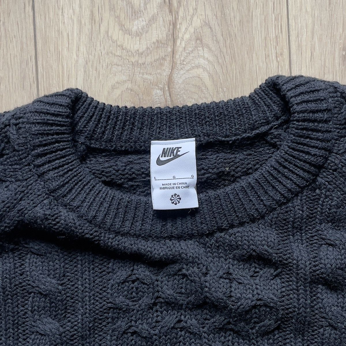 Nike Nike Life Cable Knit Sweater Size US L / EU 52-54 / 3 - 4 Thumbnail