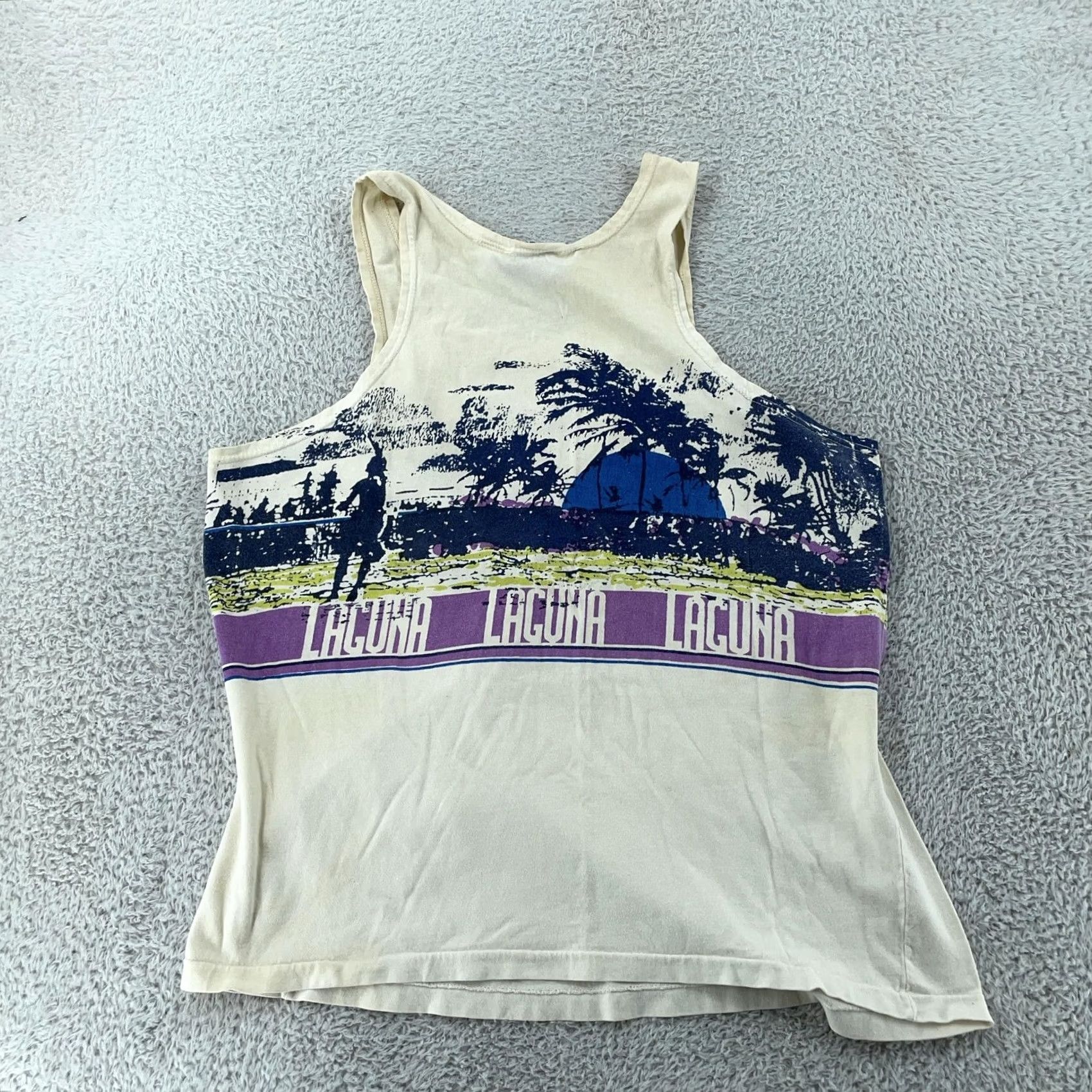 Vintage VINTAGE Laguna Beach Tank Top Shirt Mens Medium Surf 90s Size US M / EU 48-50 / 2 - 7 Thumbnail