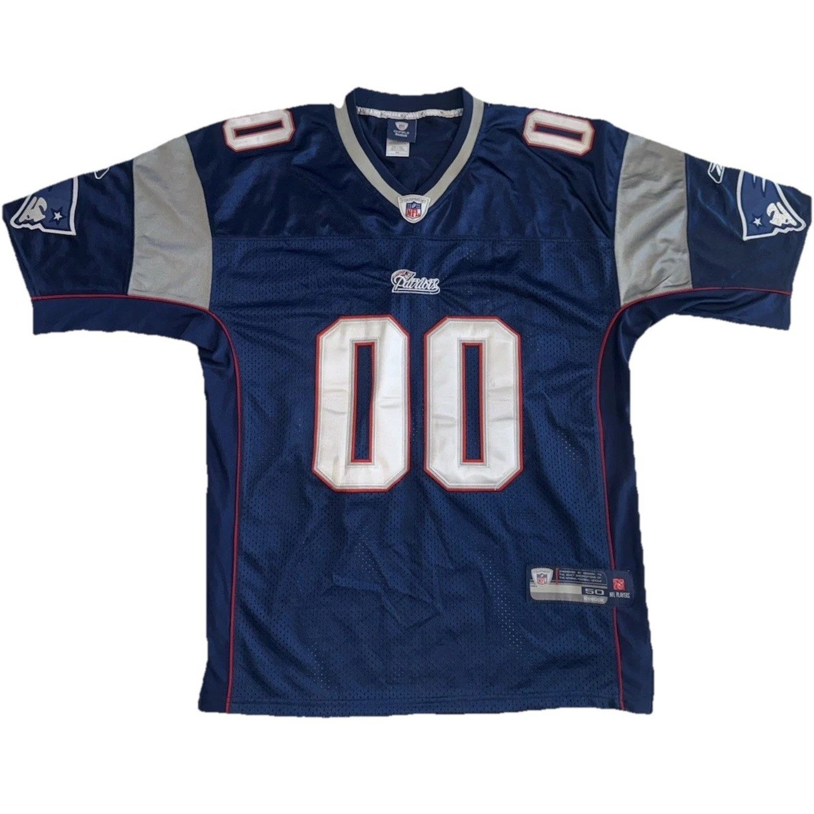 Reebok New England Patriots #00 Reebok NFL Jersey Blue Size 50 XL Size US XL / EU 56 / 4 - 1 Thumbnail