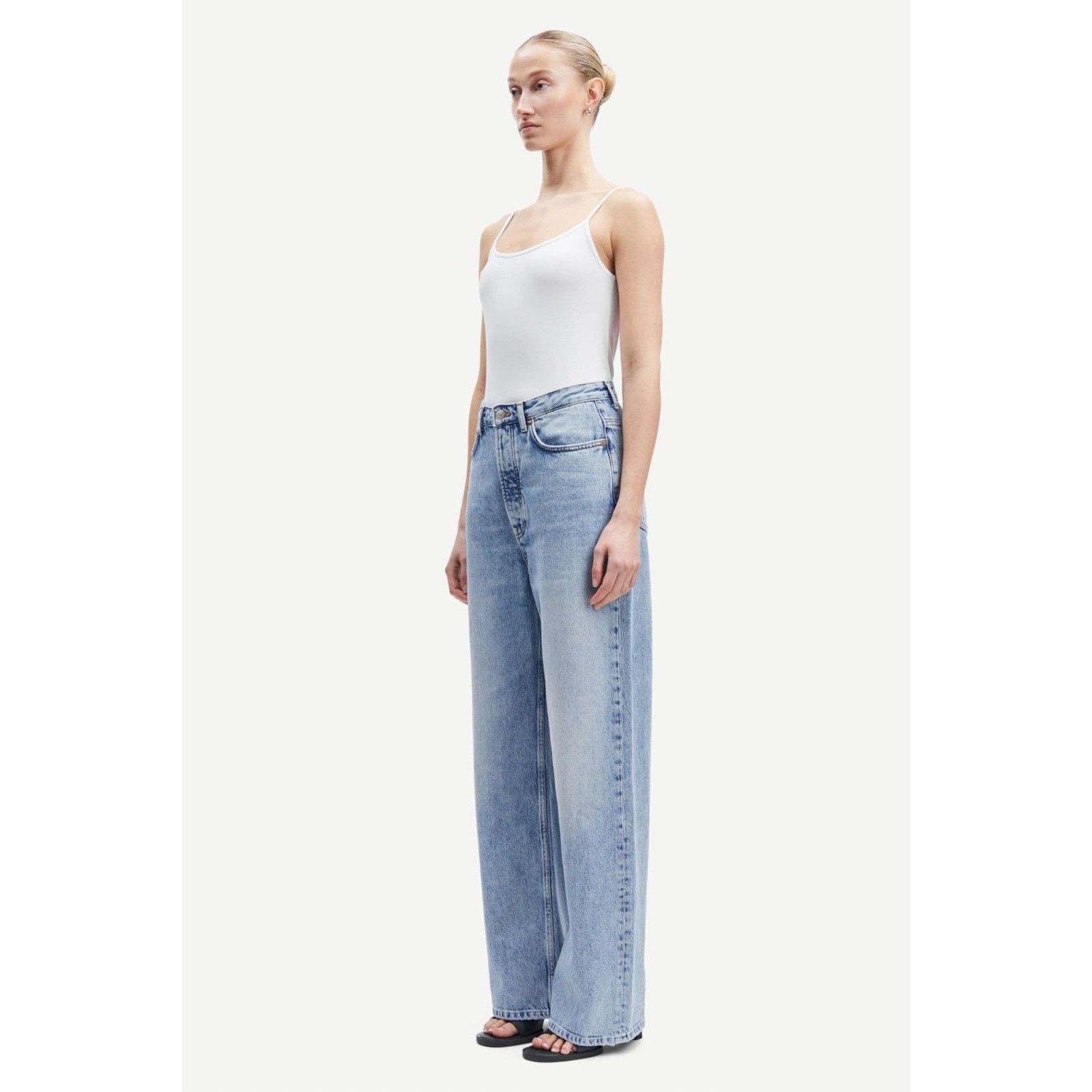 Samsoe Samsoe Samsoe Samsoe Womens Shelly Light Heritage Jeans $185 Size 28" / US 6 / IT 42 - 3 Thumbnail