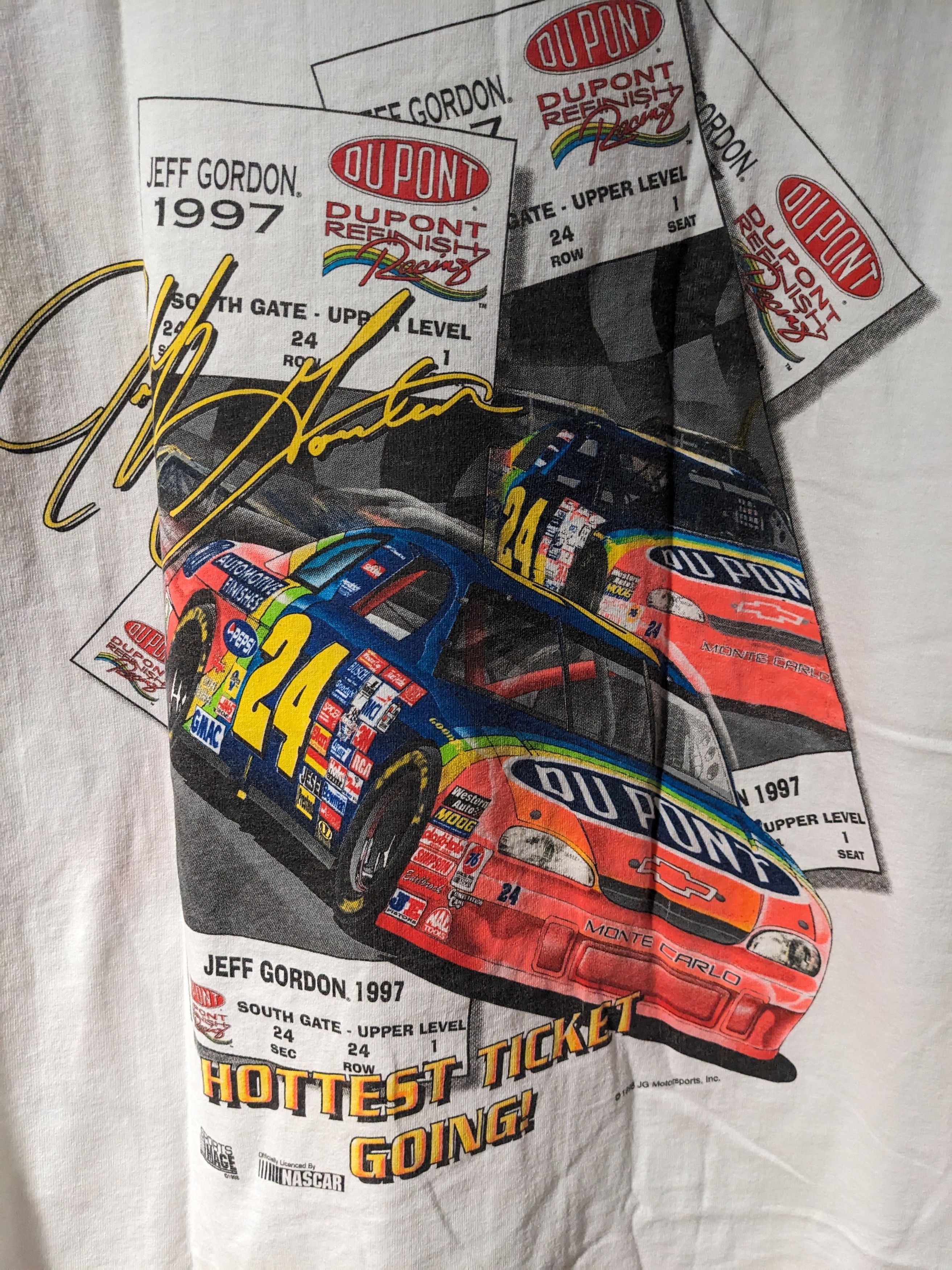 NASCAR × Vintage Vintage 1998 Jeff Gordan Nascar Competitors View T-Shirt Size US XL / EU 56 / 4 - 2 Thumbnail