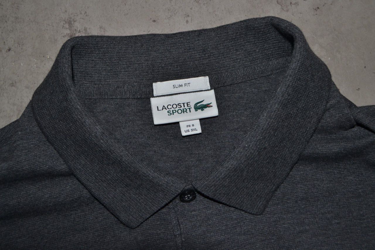 Lacoste Men’s Long Sleeve Lacoste Sport Slim Fit Gray Size US 3XL Size US XXL / EU 58 / 5 - 6 Thumbnail