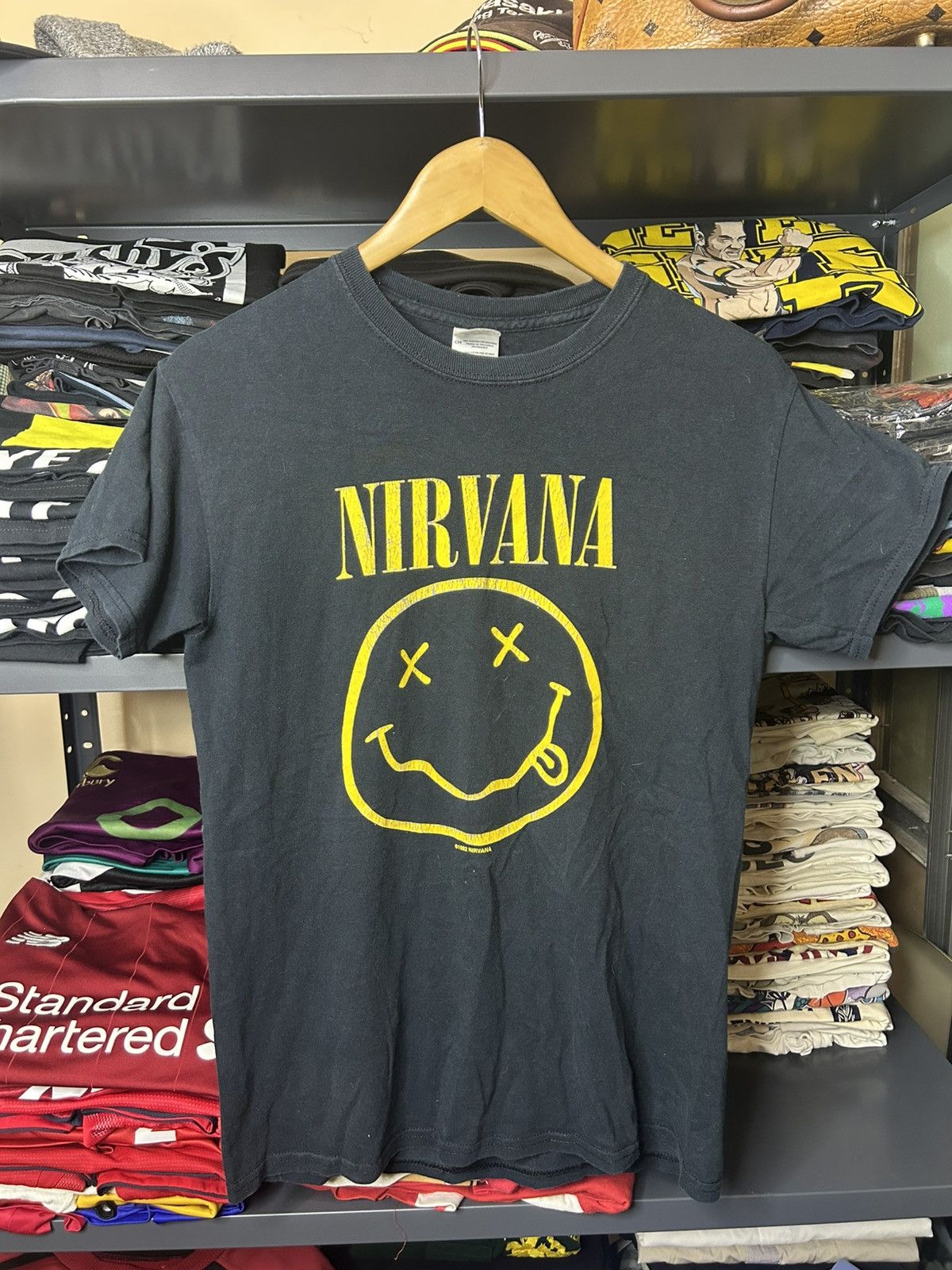 Band Tees Nirvana 1992 Smiley Face Band Tee Vintage Style S Size US S / EU 44-46 / 1 - 1 Thumbnail
