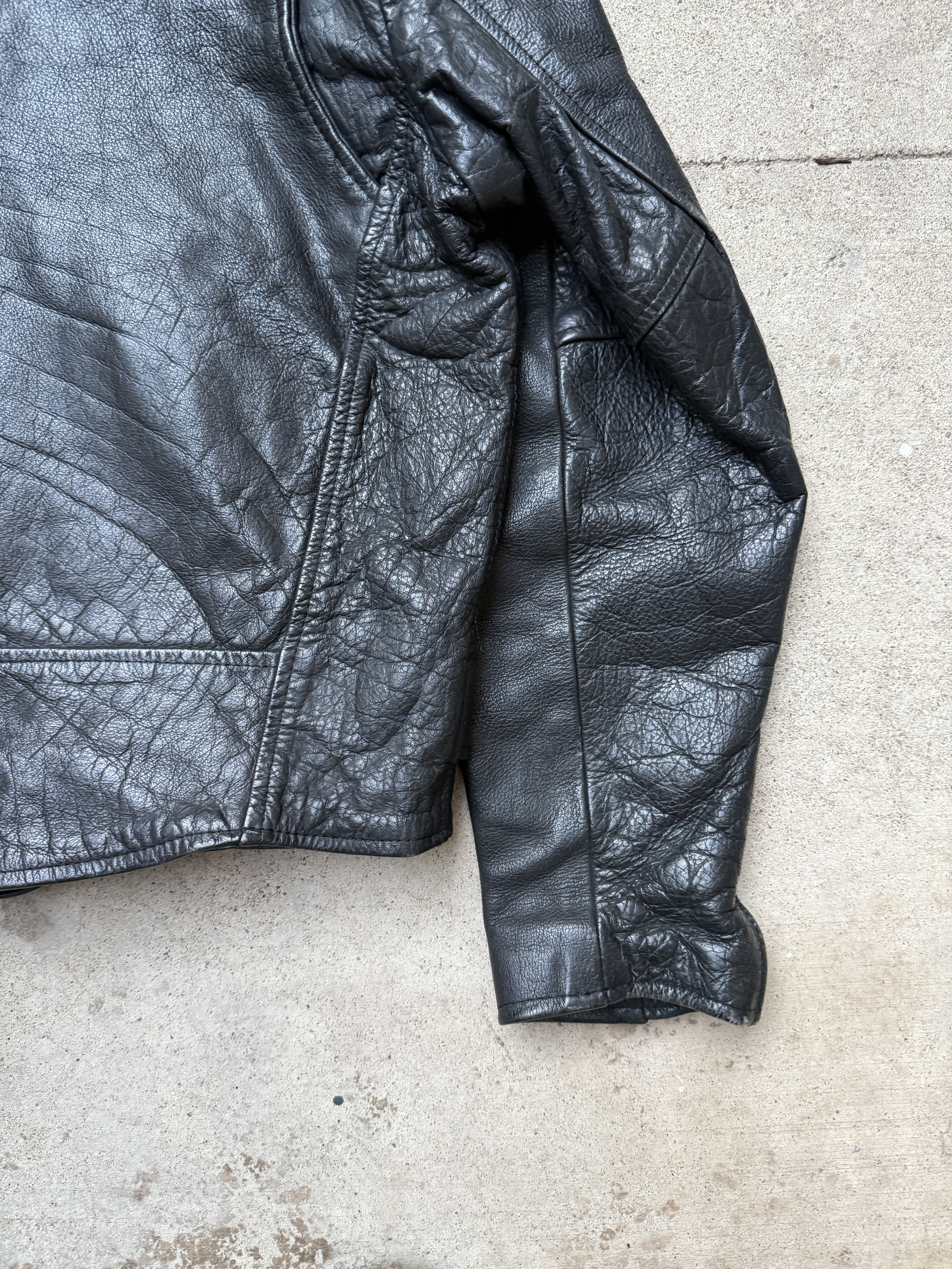 Vintage Wilson’s Leather Jacket vintage black biker rider XXL Size US XXL / EU 58 / 5 - 9 Thumbnail