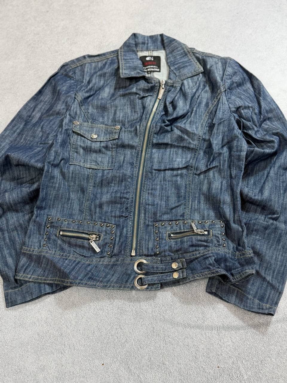Japanese Brand Denim buttons hype hysteric glamour style denim jacket y2k Size US S / EU 44-46 / 1 - 7 Thumbnail