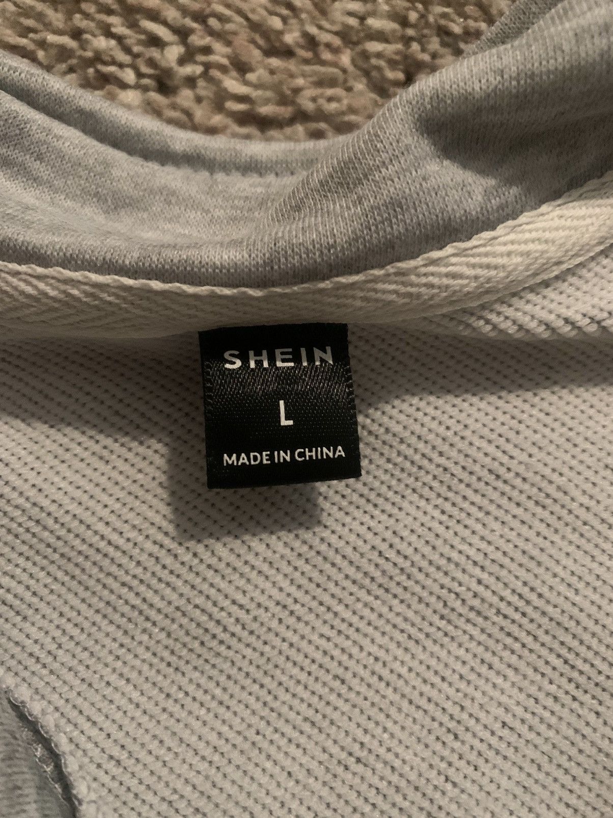 Shein Letter Graphic Quarter-zip Drop Shoulder Loose Sweatshirt Size US L / EU 52-54 / 3 - 4 Thumbnail