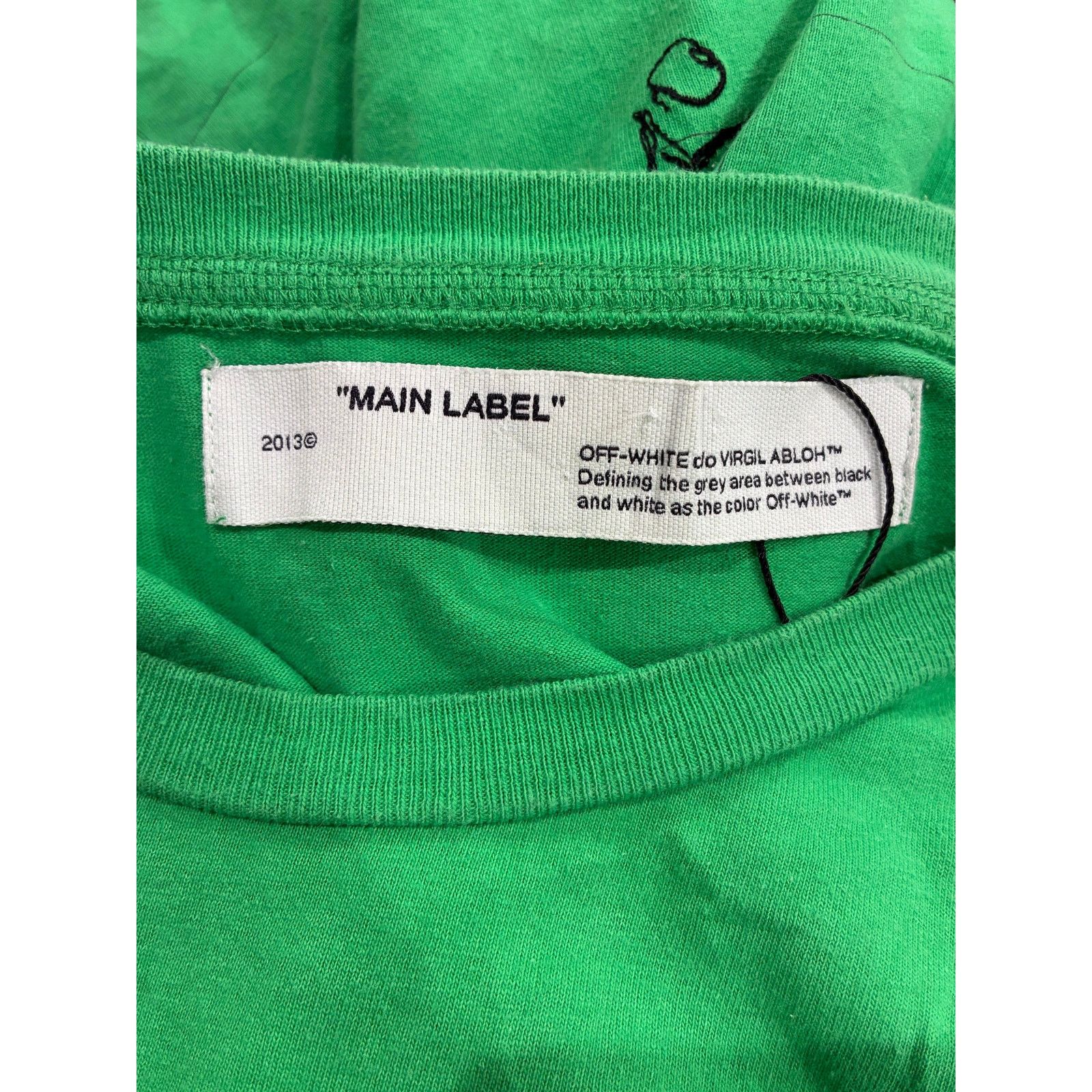 Off-White Off White 'Public Television' Green Tee Size US XXL / EU 58 / 5 - 3 Thumbnail