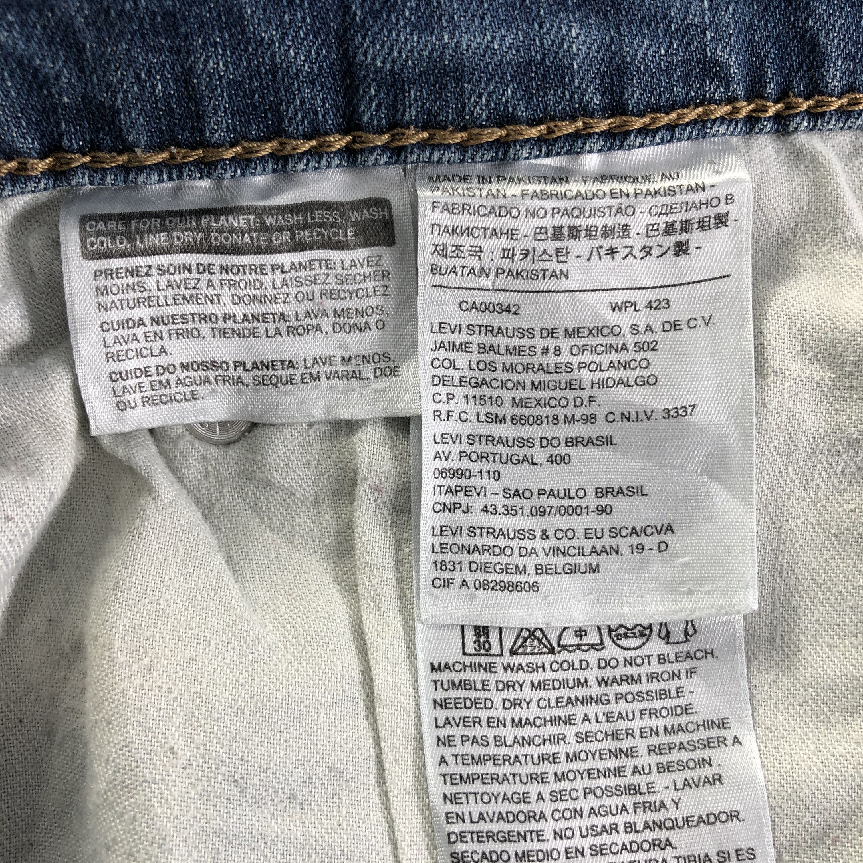 Levi's Vintage Blue Wash Levis 505 Jeans-J3412 Size US 38 / EU 54 - 10 Thumbnail