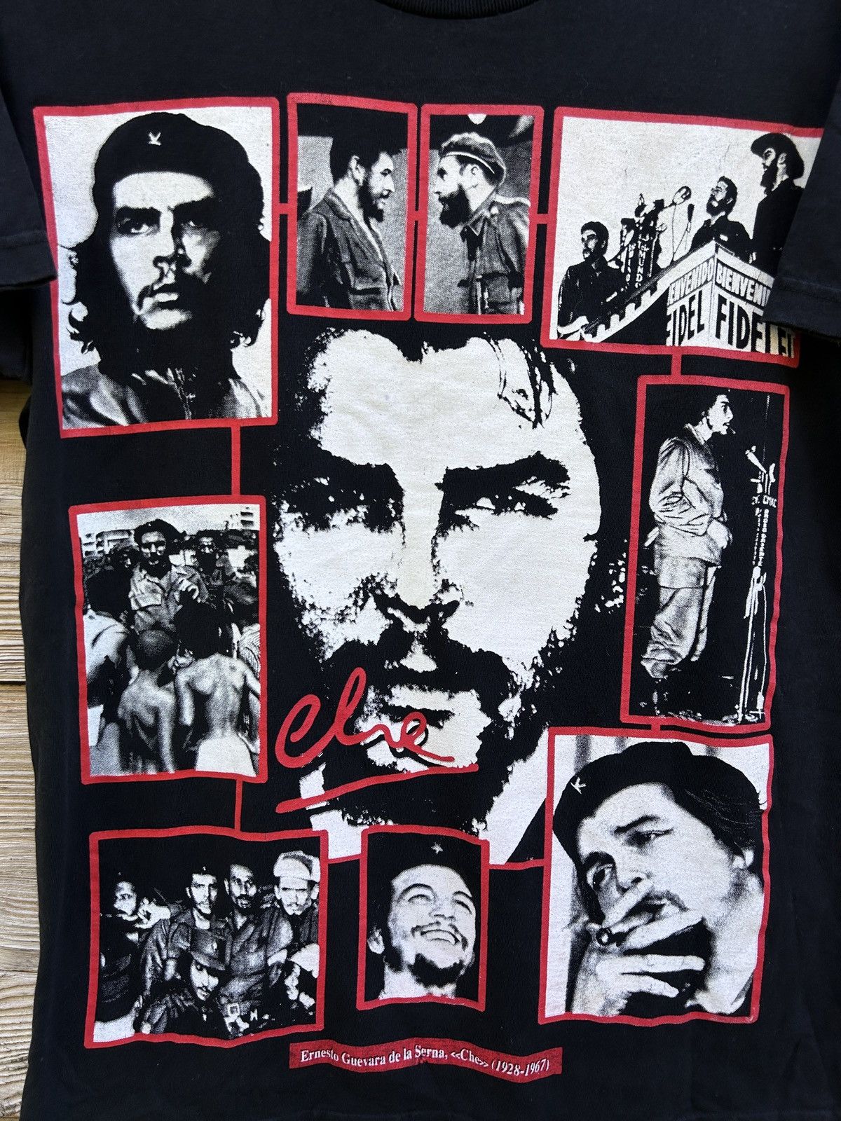 Vintage Vintage Che Guevara Revolution Tribute T-Shirt In Black Size US M / EU 48-50 / 2 - 2 Thumbnail