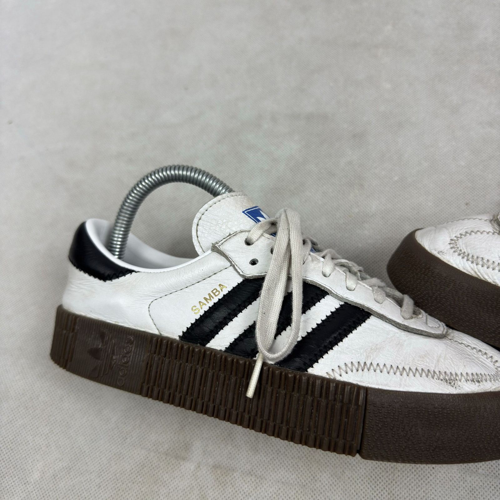 Adidas Adidas Sambarose AQ1134 Women's White Black Sneakers Shoes 7 Size US 7 / IT 37 - 6 Thumbnail