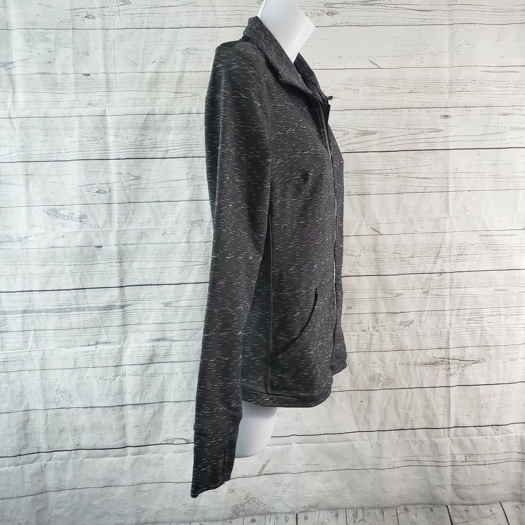 Vintage Lucy Athletic Jacket Womens Small Black Gray Long Sleeve Full Zip Size S / US 4 / IT 40 - 4 Thumbnail