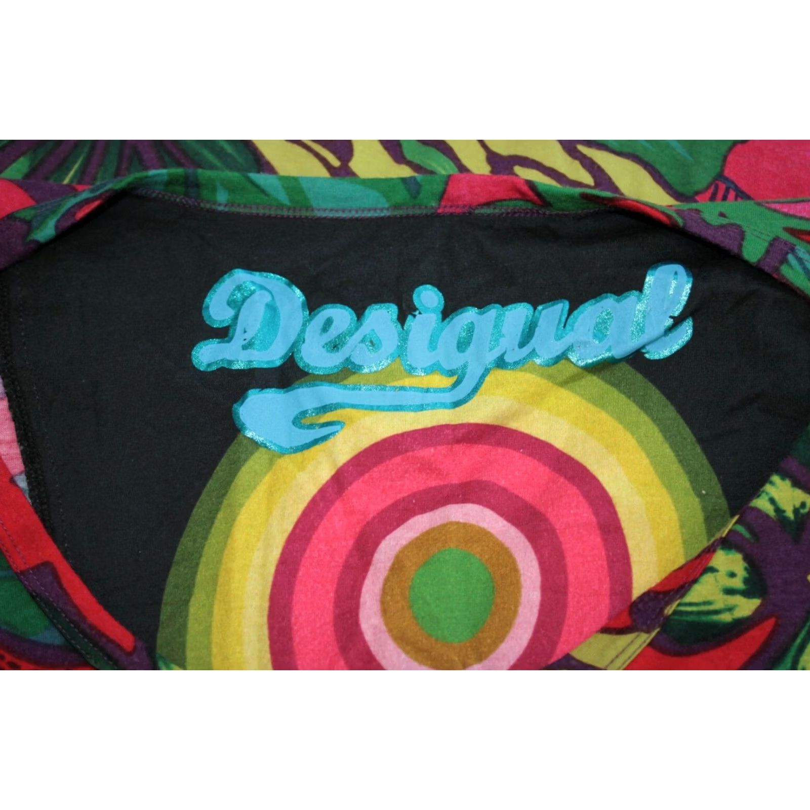 Desigual Desigual EDITH 40T2653 womens shirt tunic L Multicoloured Tunic Blouse Short Sleeve Size L / US 10 / IT 46 - 4 Thumbnail