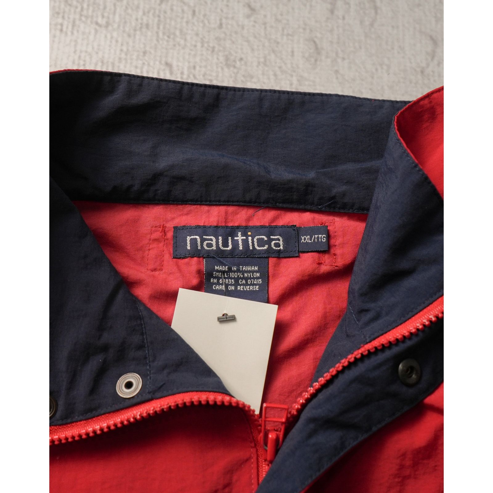 Nautica Vintage 90s Nautica Red Regular Windbreaker - Men's XL Size US XL / EU 56 / 4 - 3 Thumbnail