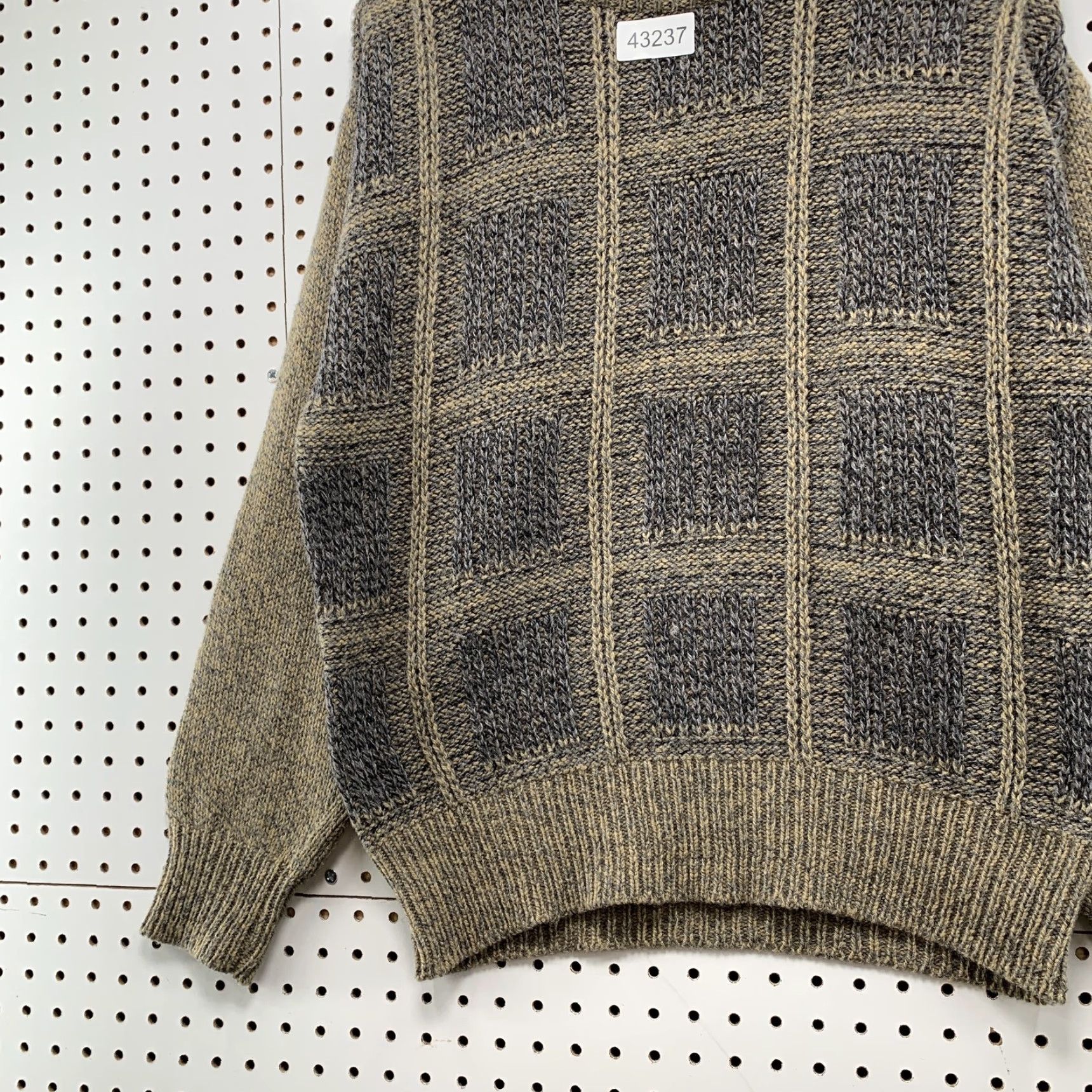 CO VINTAGE Environmental Clothing Co. Wool Knit Sweater Large Brown 90s Pullover Mens Size US L / EU 52-54 / 3 - 3 Thumbnail
