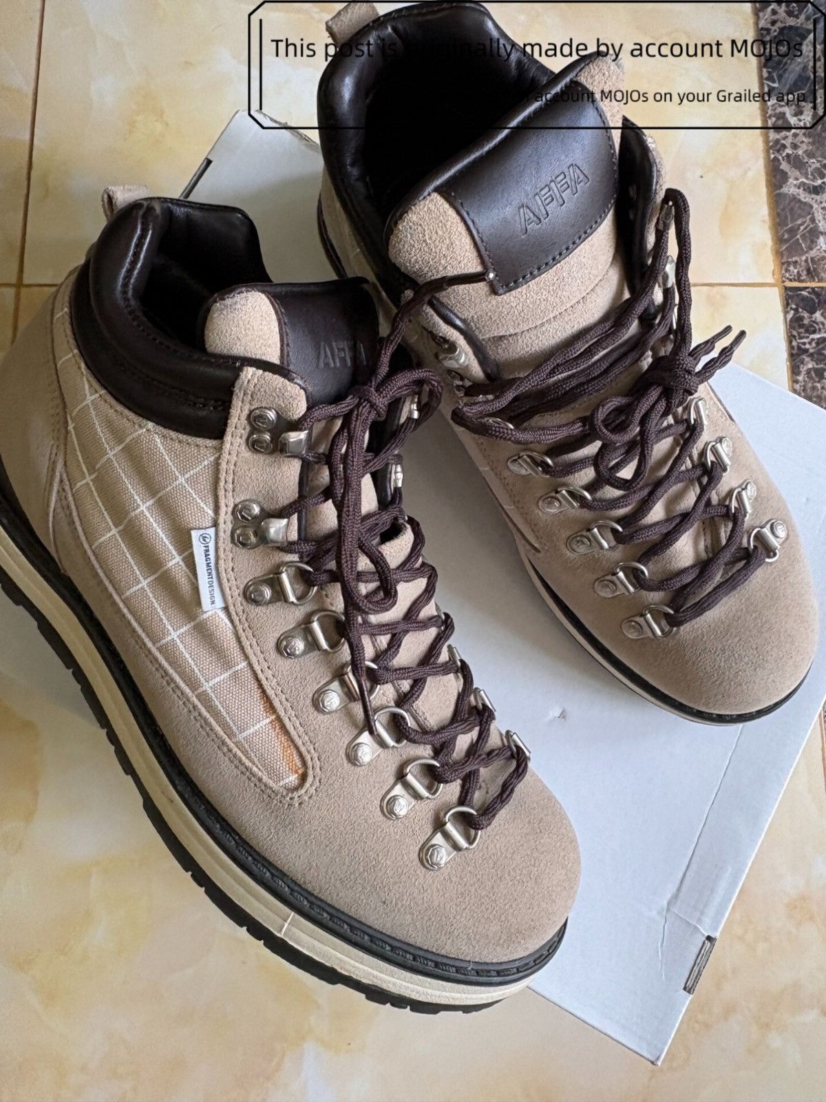 Visvim Sz 9.5 Visvim Serra Boots x Fragment Square Pattern Boots Size US 9.5 / EU 42-43 - 1 Thumbnail
