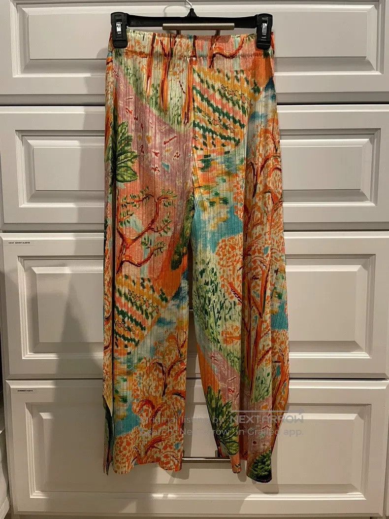 Issey Miyake Issey Miyake size:3 The Wizard of Oz Wide-Leg Pants Size 22" - 2 Thumbnail