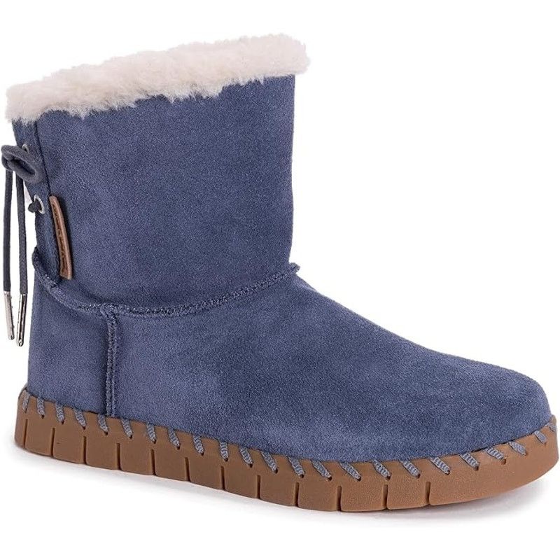 Designer MUK LUKS Flexi Albany Suede Shearling Winter Boots 6 Size US 6 / IT 36 - 1 Thumbnail