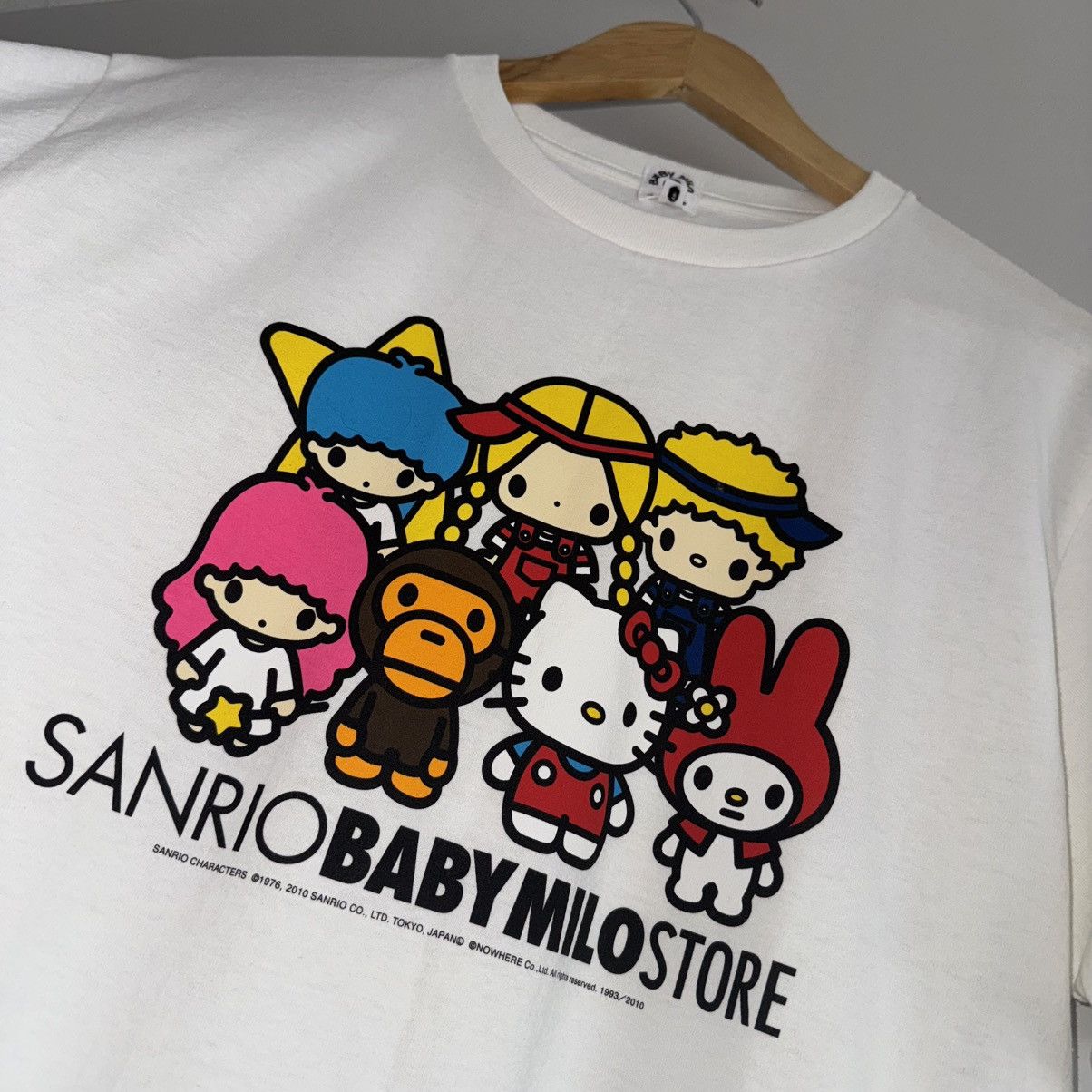 Bape OG Baby Milo x Sanrio Hello Kitty Characters Tee Size US L / EU 52-54 / 3 - 1 Thumbnail