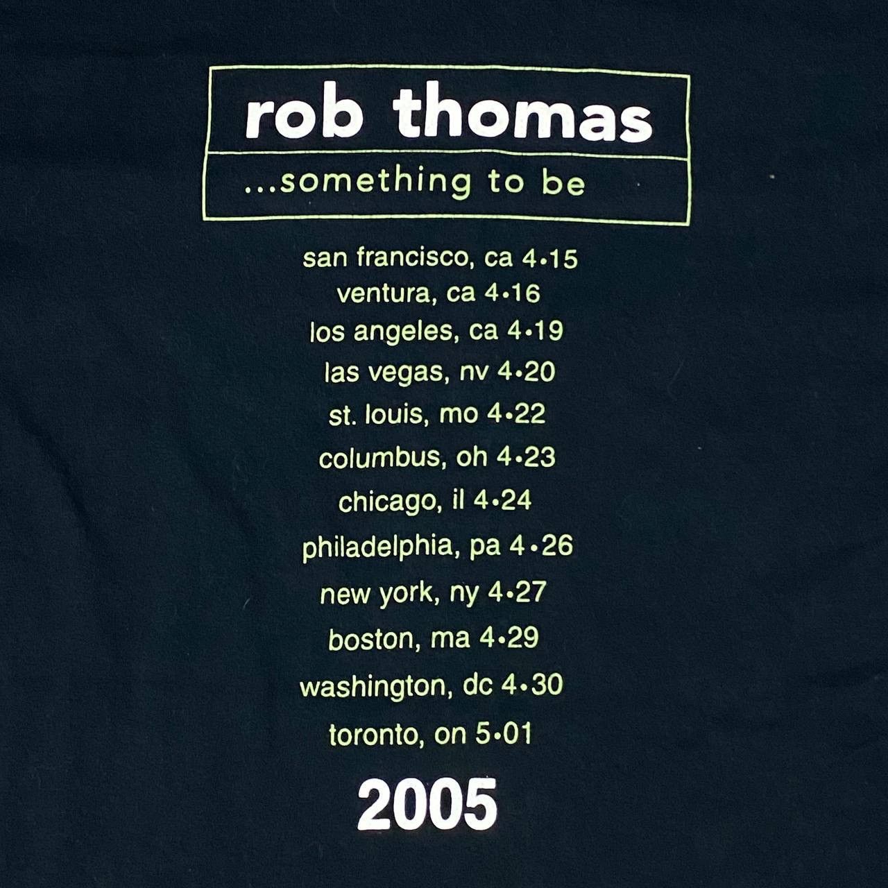 Band Tees Vintage Y2K rob thomas band tour 2005 Size US L / EU 52-54 / 3 - 5 Thumbnail