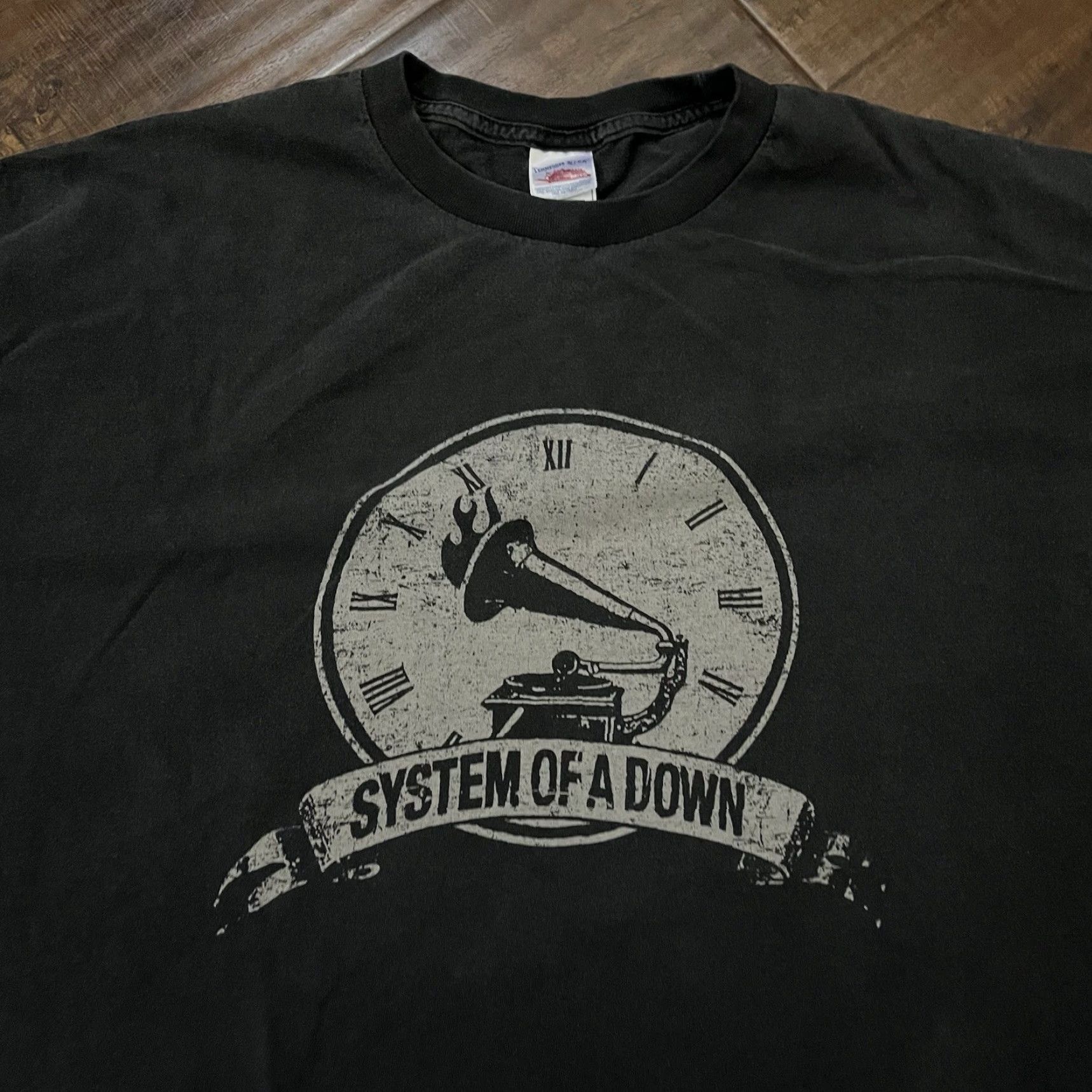 Vintage Bay Island Men's T-Shirt 2XL Black Rock Band Music Tour Y2K Heavy Metal SOAD Guitar Logo Size US XXL / EU 58 / 5 - 3 Thumbnail
