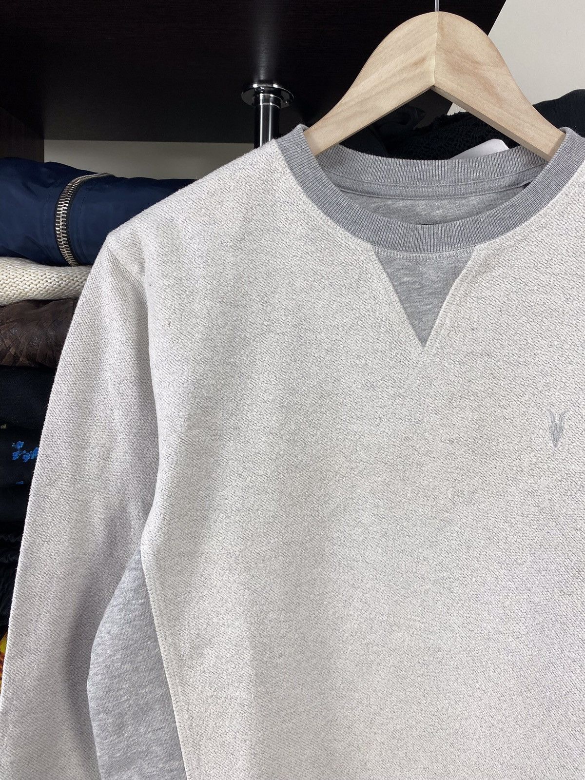 Allsaints × Vintage Vintage Allsaints Base Mini Logo Sweatshirt Size US S / EU 44-46 / 1 - 4 Thumbnail