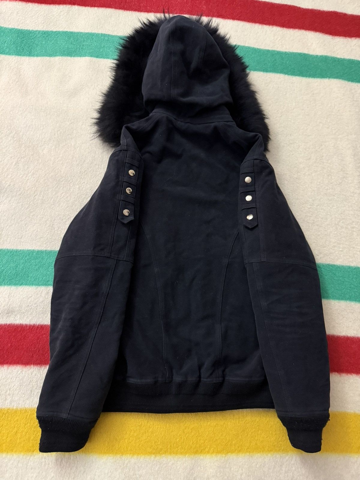 Balmain FW 2016 Balmain Military Raccoon Fur Trim Parka Size Large Size US L / EU 52-54 / 3 - 7 Thumbnail