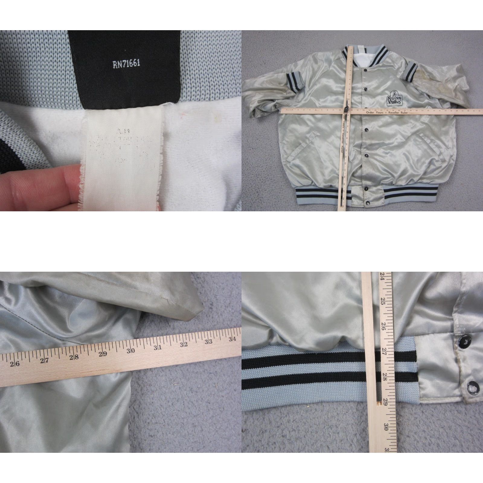Vintage VINTAGE Hilton Varsity Jacket Mens 4XL White Satin Bomber 80s USA Size US XXL / EU 58 / 5 - 8 Thumbnail