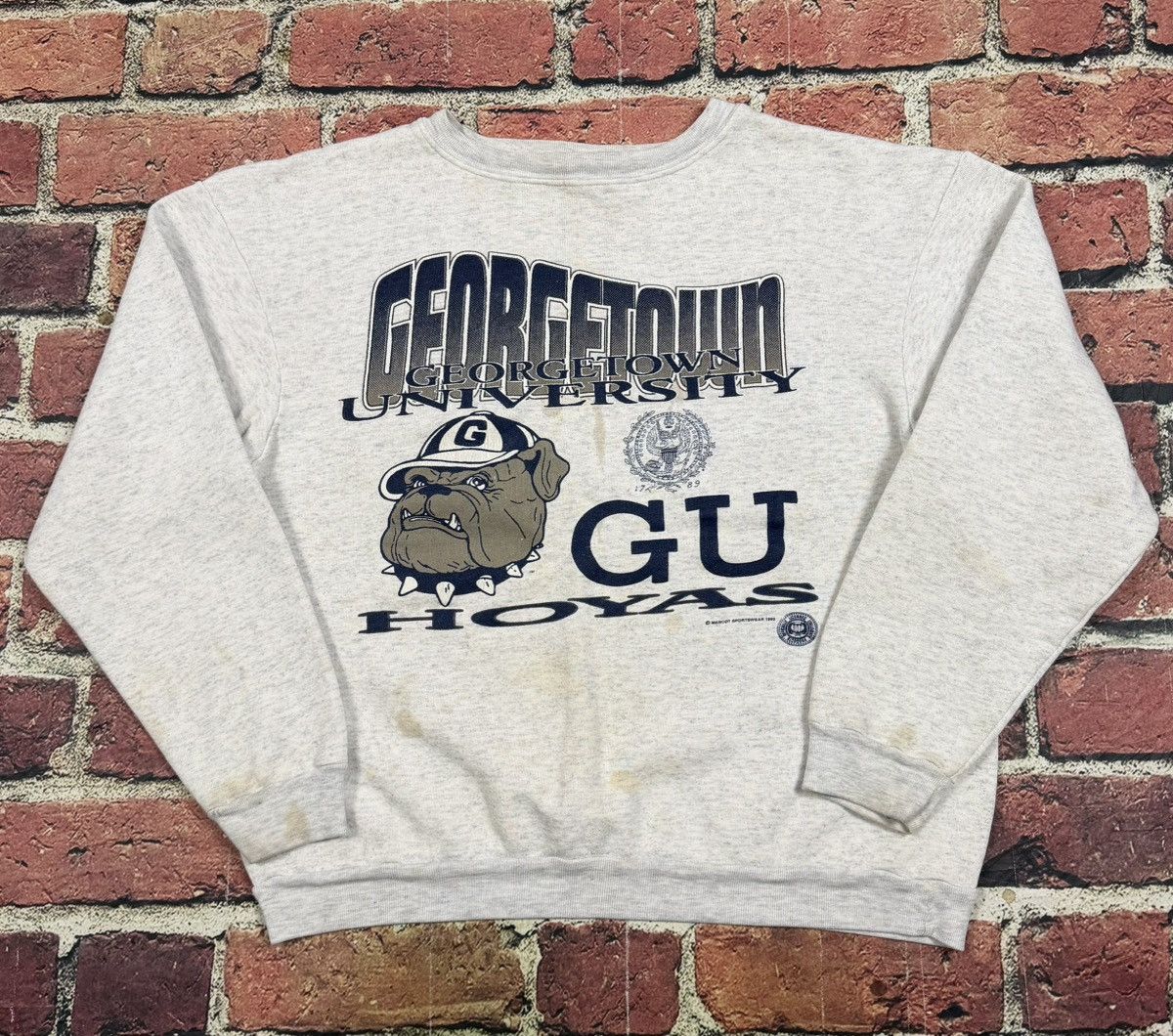 NCAA Vintage Georgetown Hoyas Sweatshirt Crewneck 90s Boxy 1993 Size US L / EU 52-54 / 3 - 1 Thumbnail
