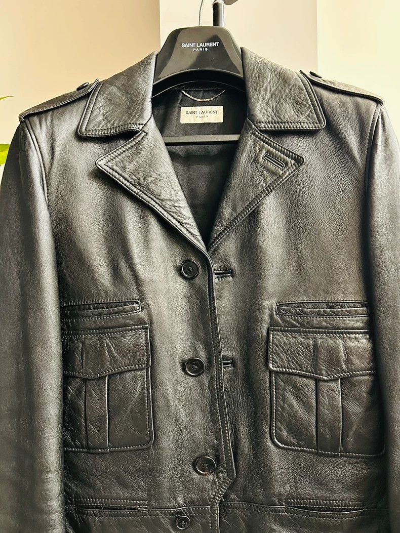 Yves Saint Laurent Saint Laurent 15fw goatskin Quinn jacket 2502-Nextarrow Size US S / EU 44-46 / 1 - 3 Thumbnail